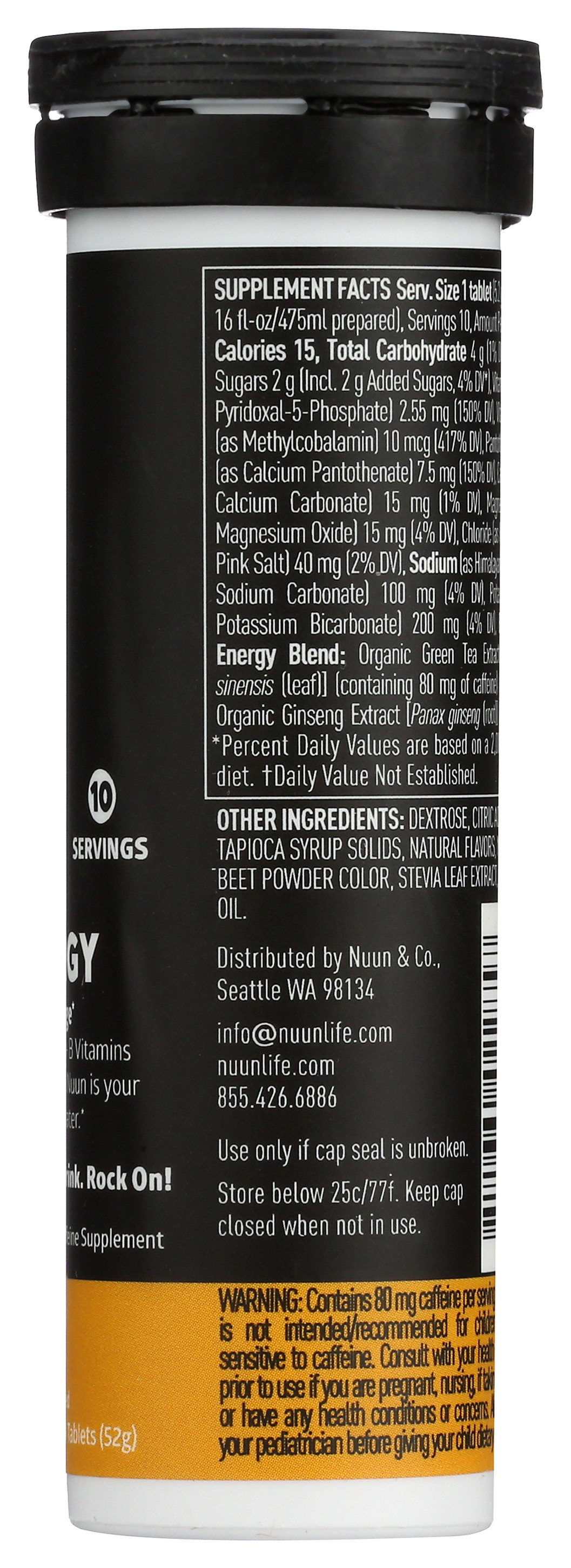 Nuun Energy Electrolyte Drink Tablet