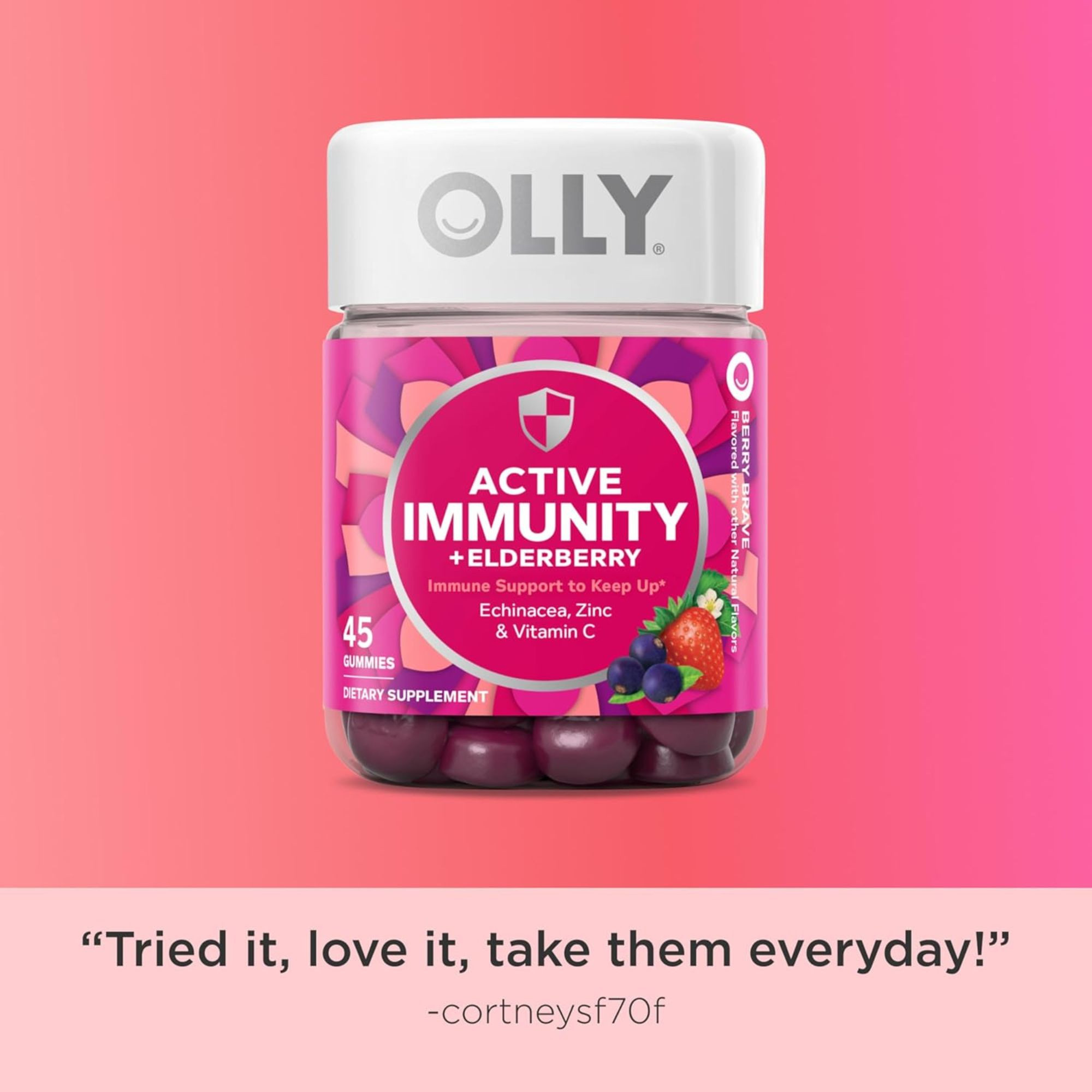 OLLY Active Immunity + Elderberry Gummies