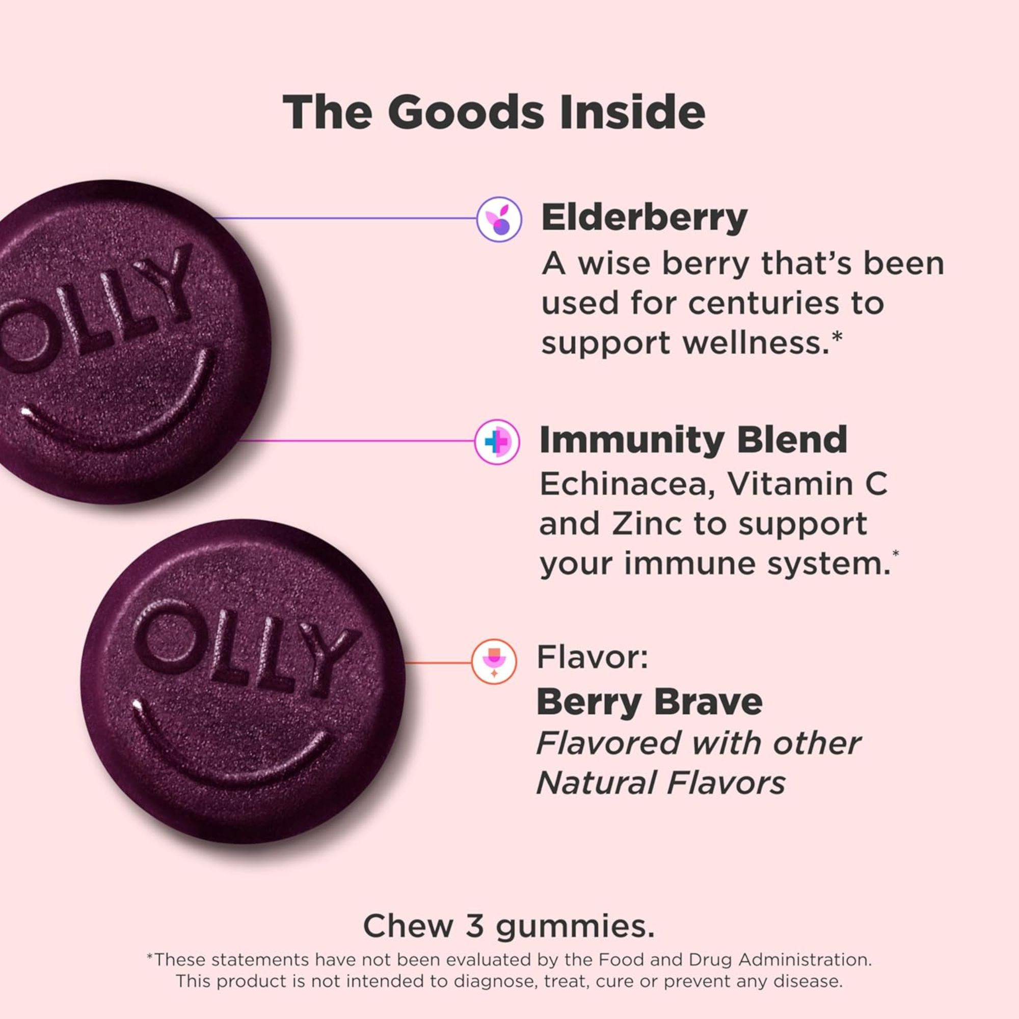 OLLY Active Immunity + Elderberry Gummies