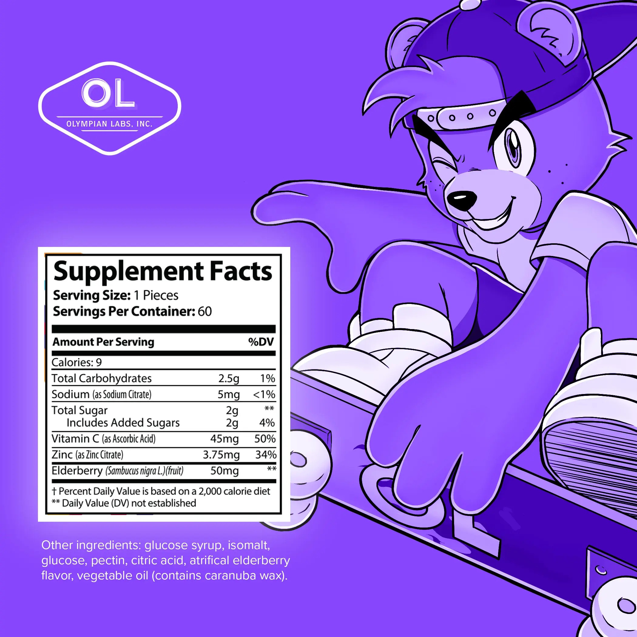 Olympian Labs Kid's Elderberry Gummies