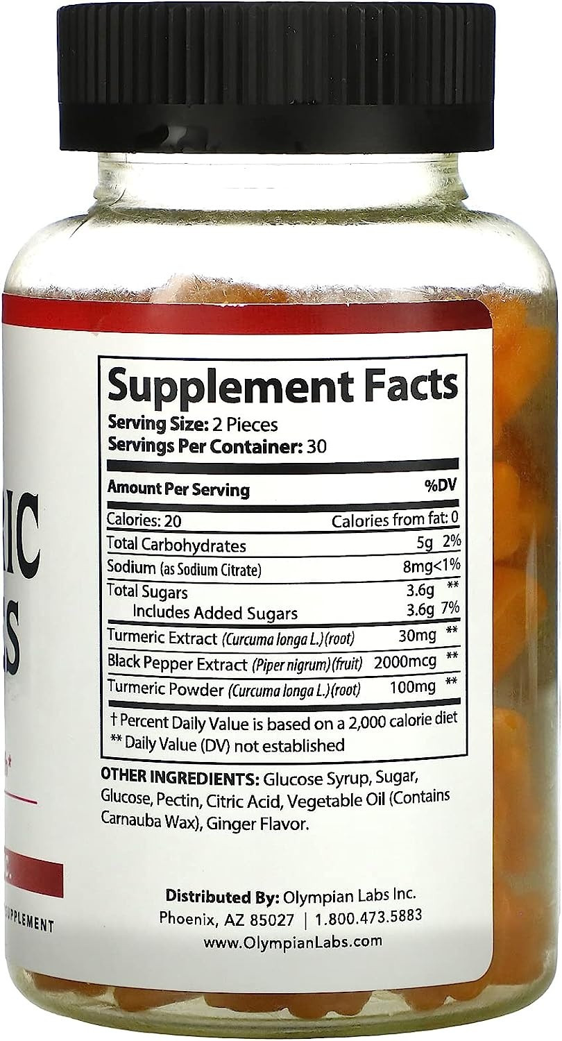 Olympian Labs Turmeric Gummies