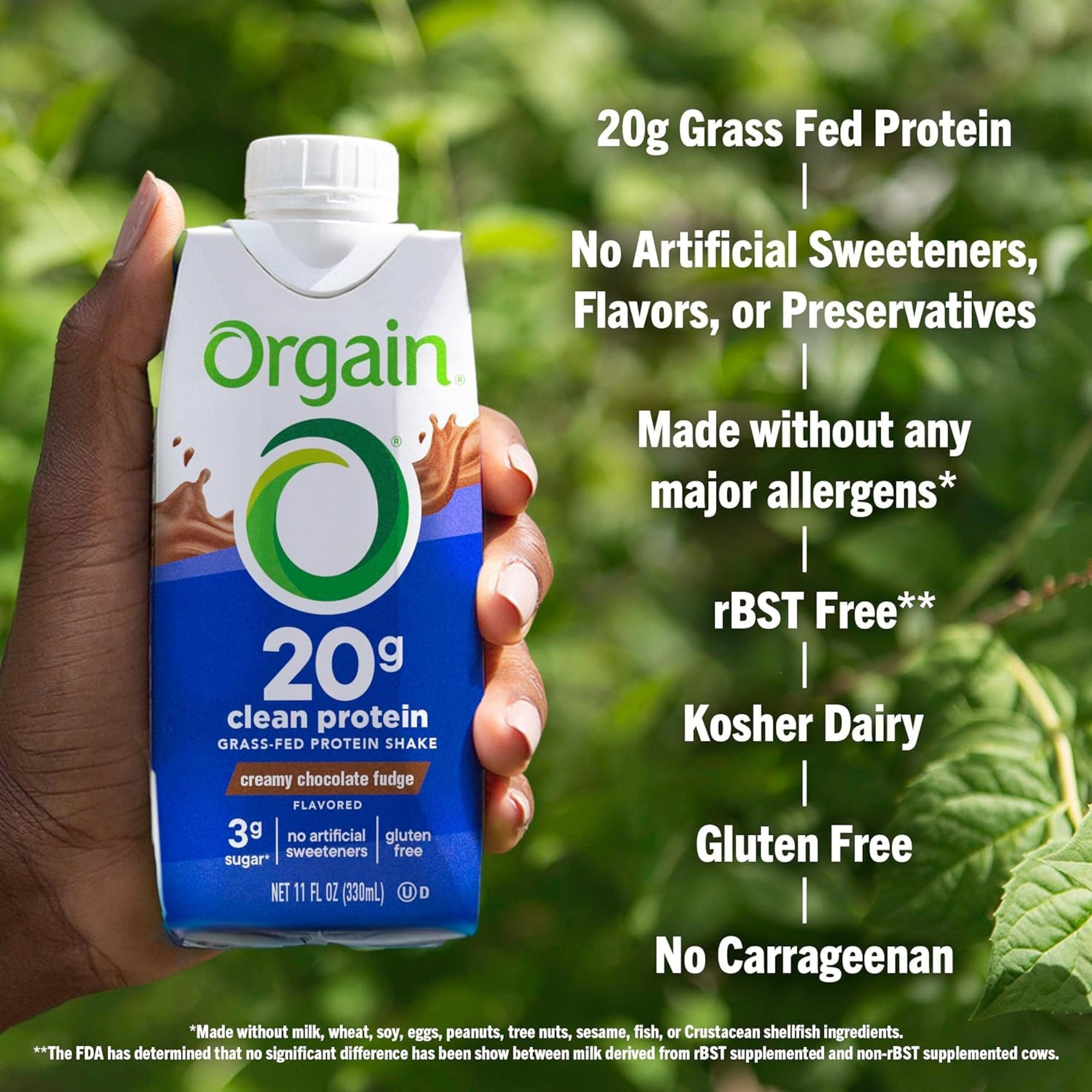 Orgain Organic Clean Protein Grass-Fed Protein Shakes
