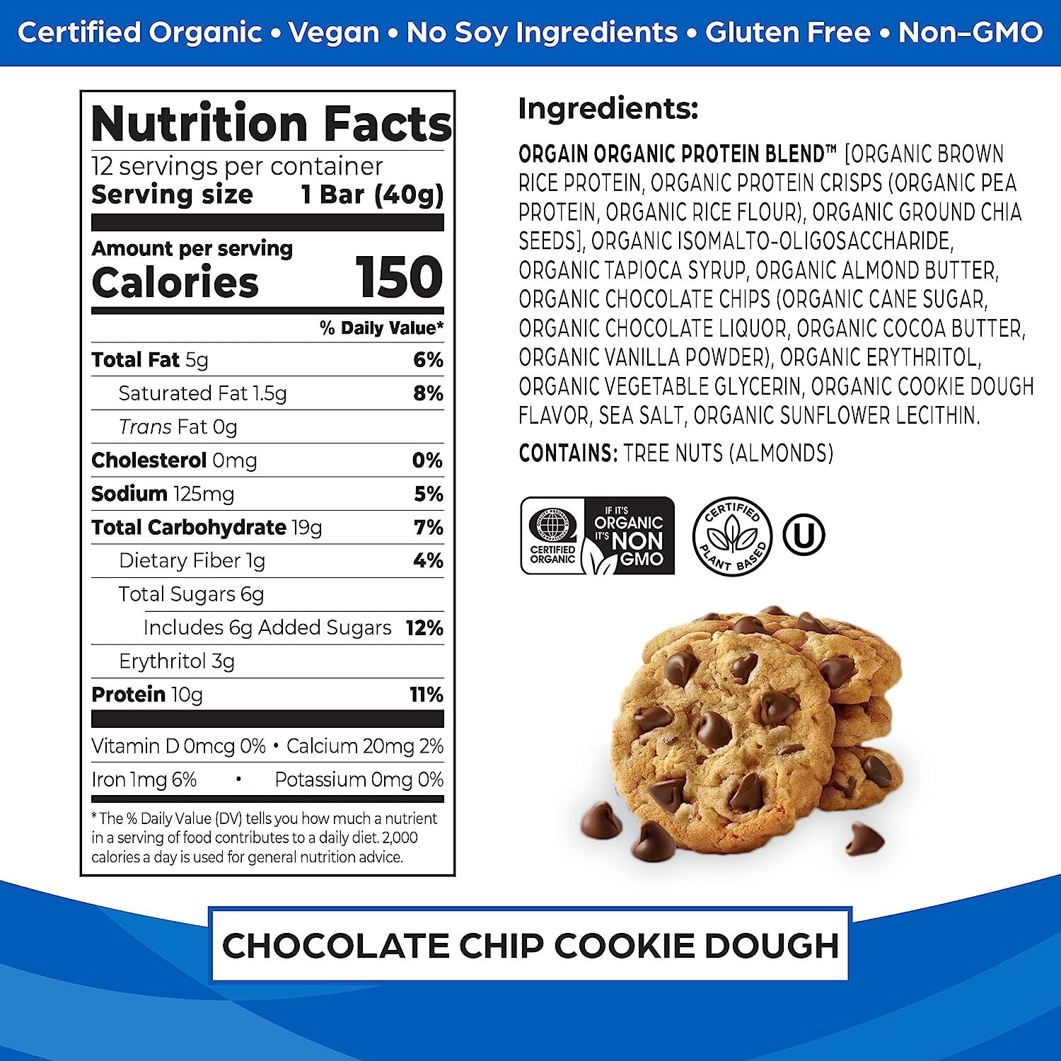 Orgain Organic Protein Snack Bar