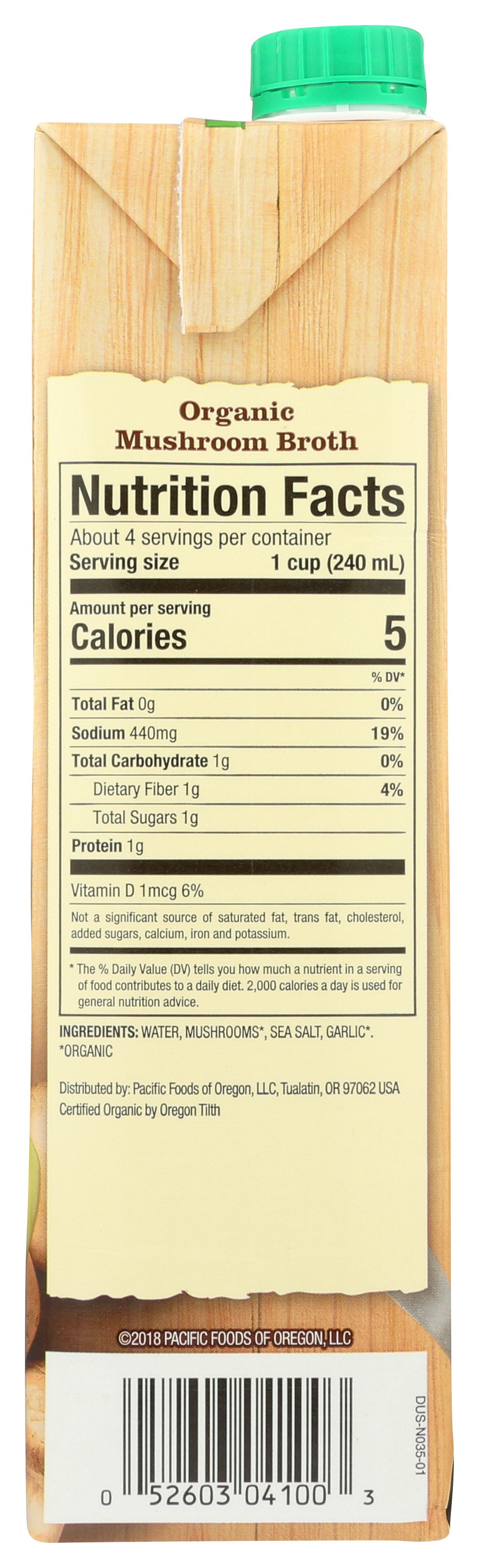 Pacific Natural Foods Organic Mushroom Broth