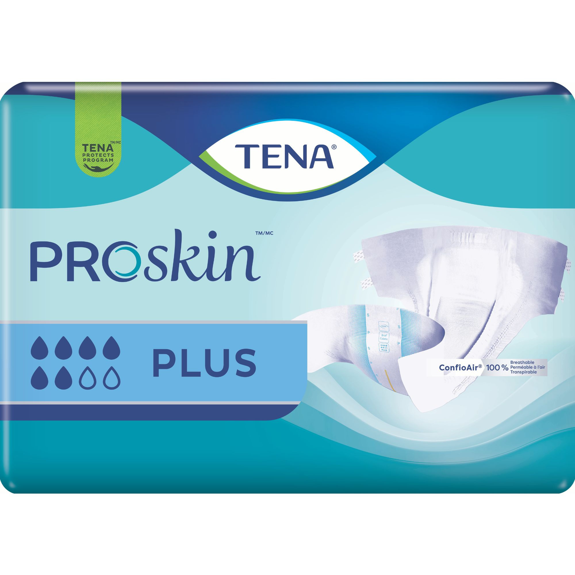 TENA ProSkin Plus Small Incontinence Brief, Moderate Absorbency