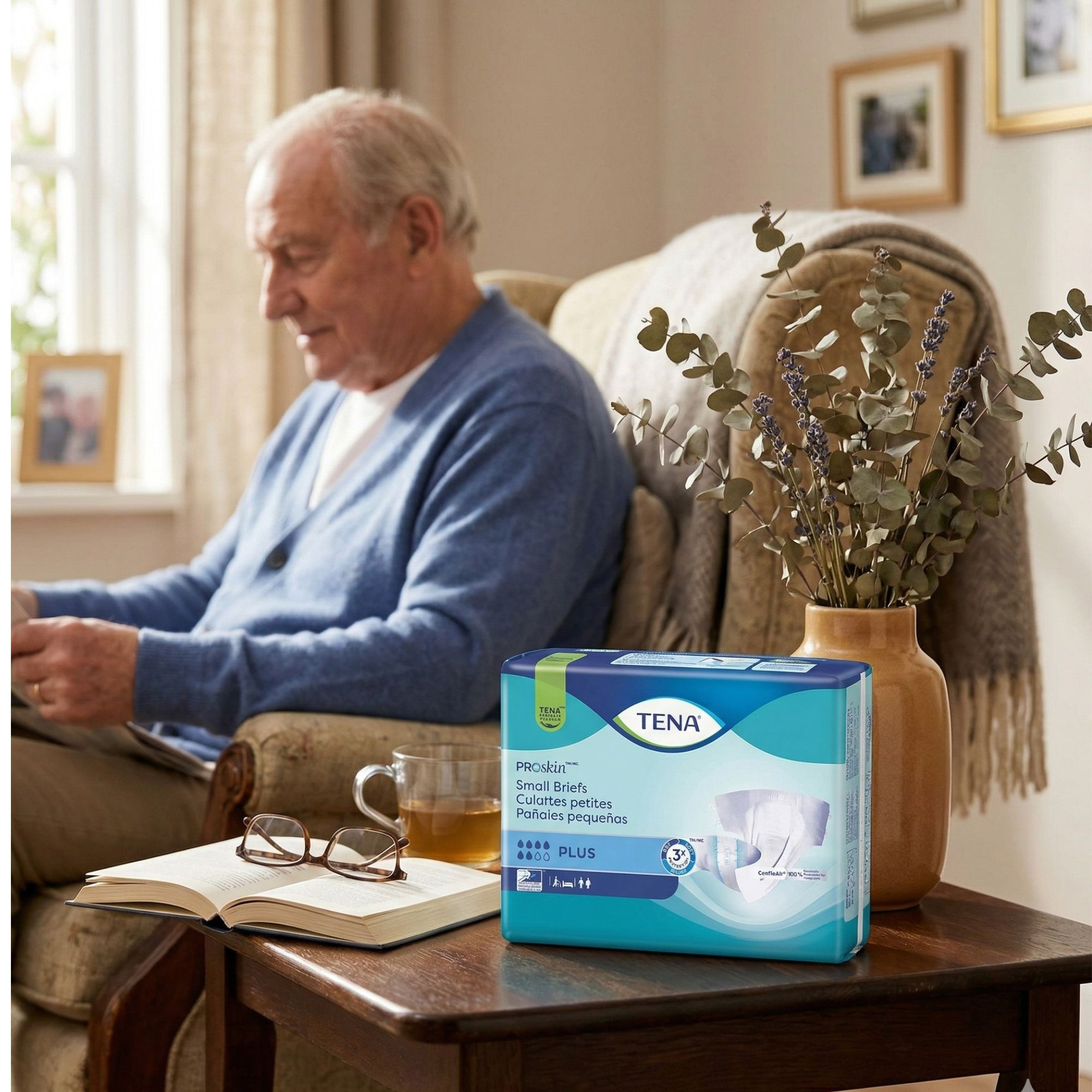 TENA ProSkin Plus Small Incontinence Brief, Moderate Absorbency