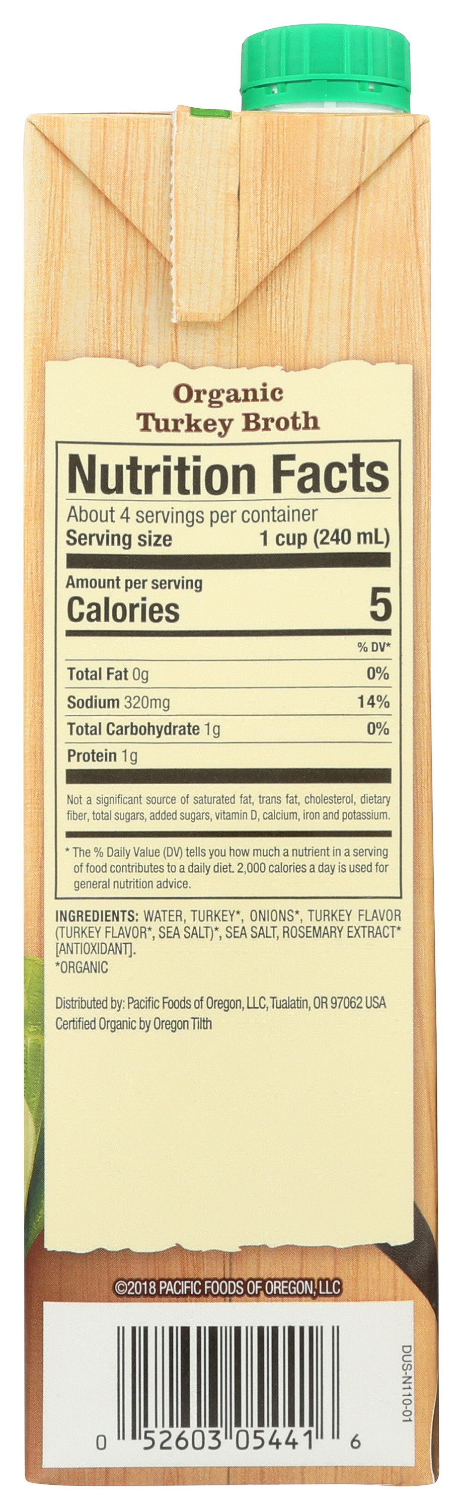 Pacific Natural Foods Organic Turkey Broth