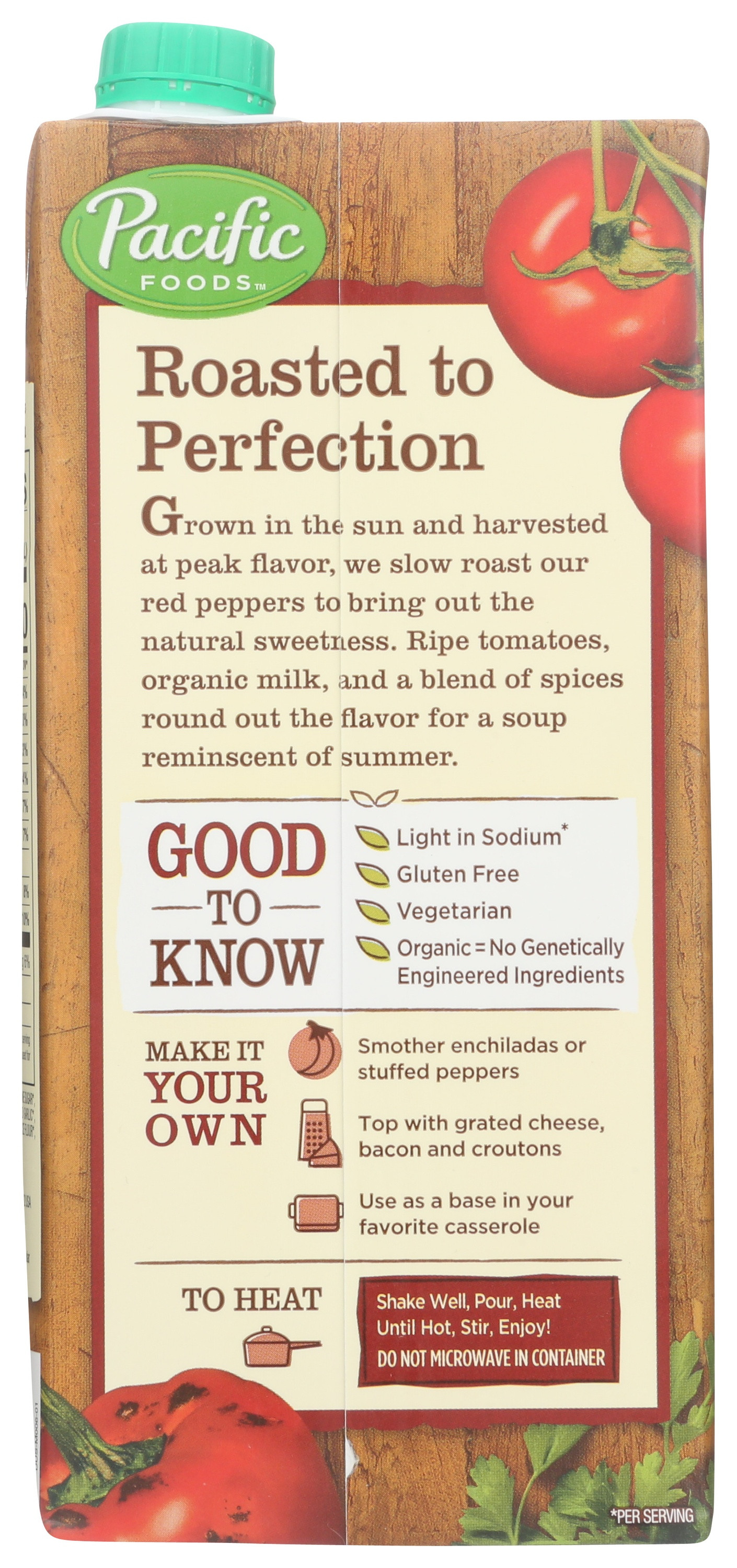 Pacific Natural Foods Light Sodium Organic Roasted Red Pepper and Tomato Soup