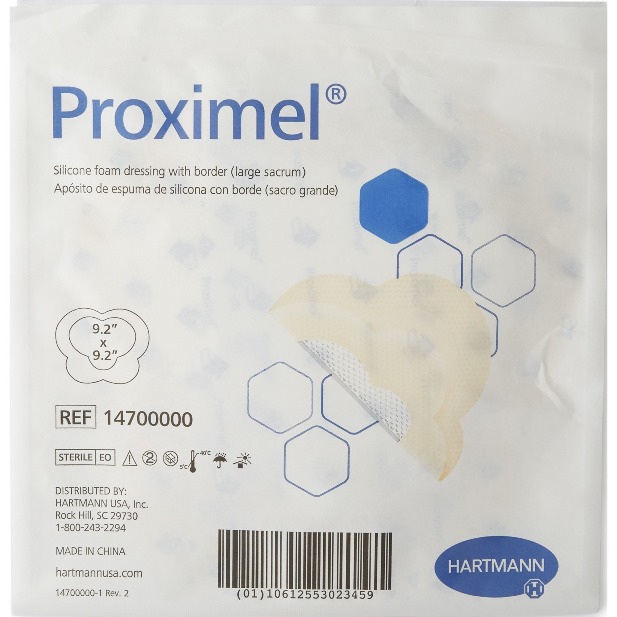 Proximel Foam Dressing with Border