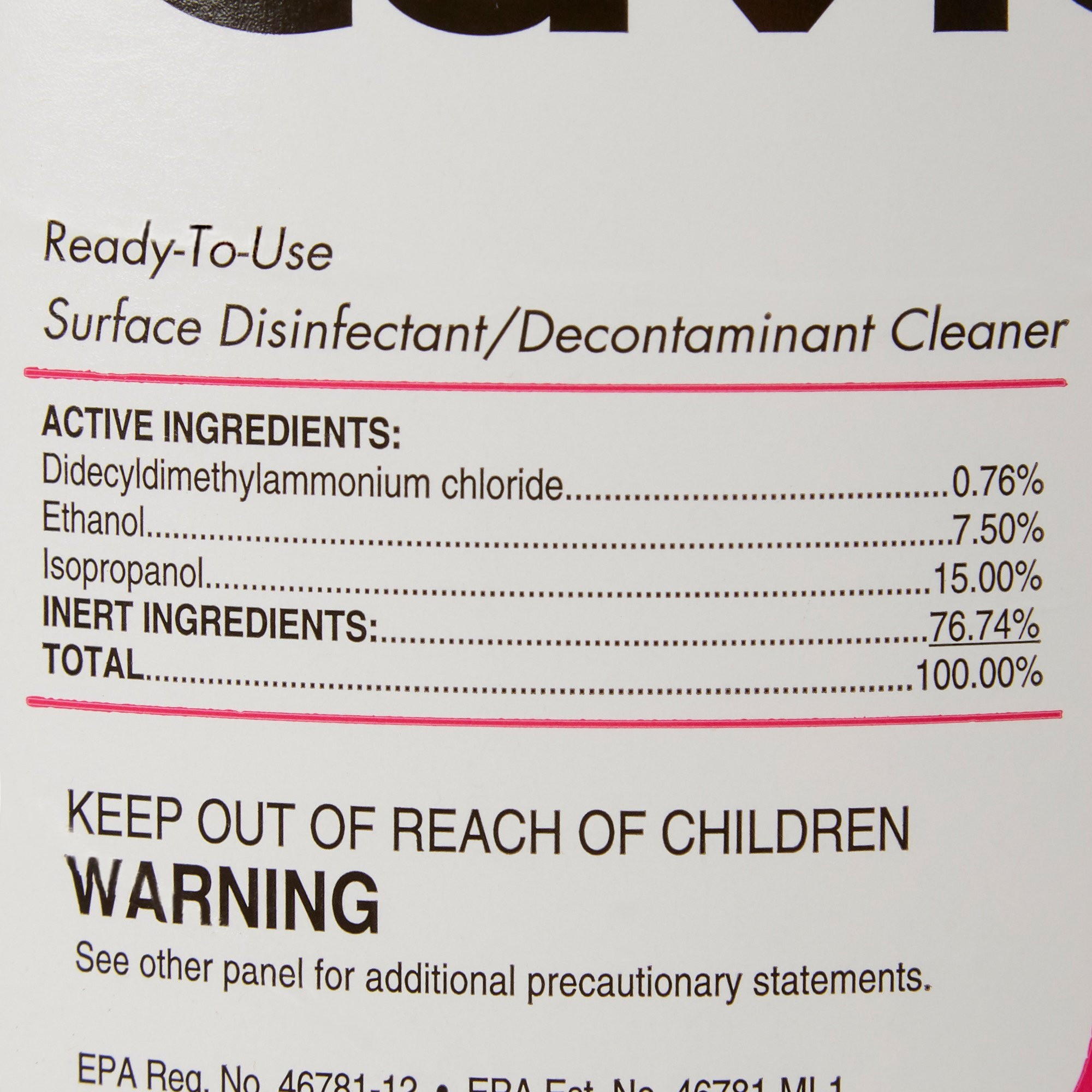 CaviCide1 Surface Disinfectant Cleaner