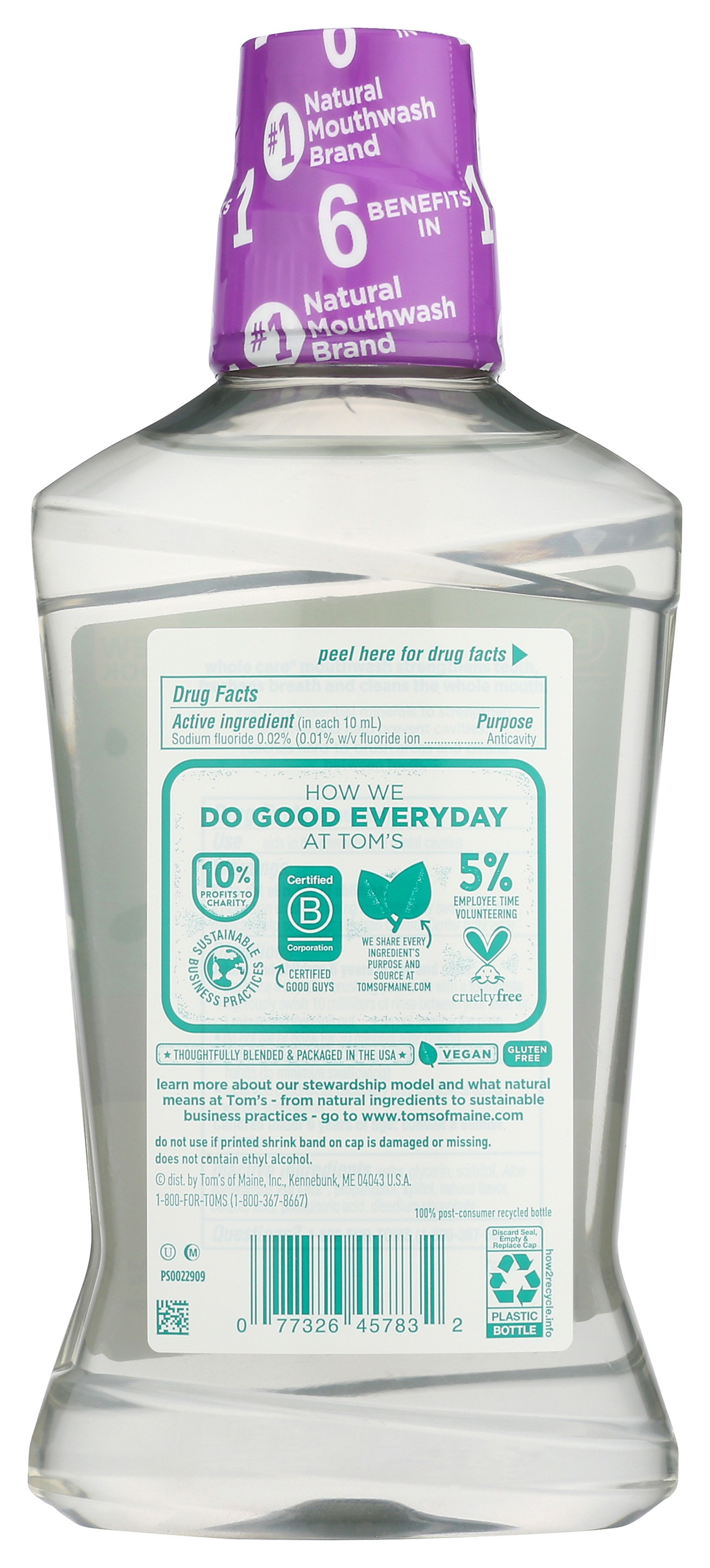 Tom's of Maine Whole Care Mouthwash
