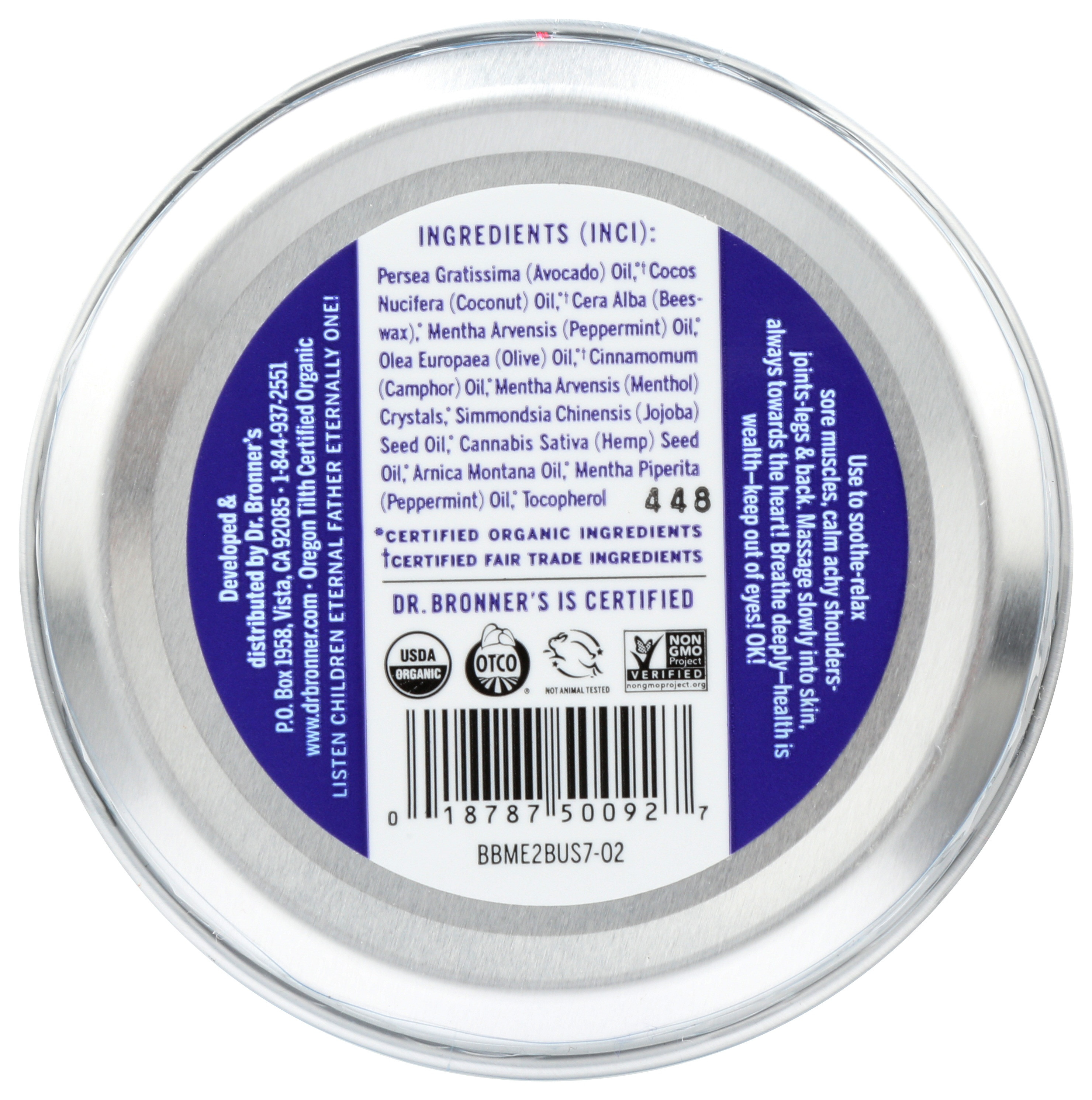 Dr. Bronner's Organic Arnica Menthol Magic Balm