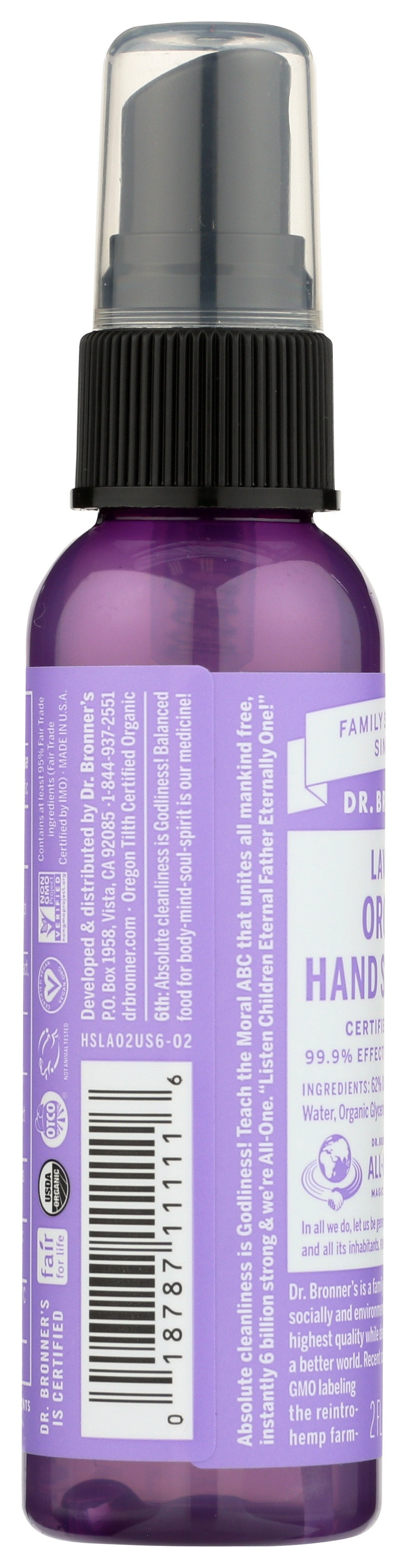 Dr. Bronner's Organic Hand Sanitizer Spray
