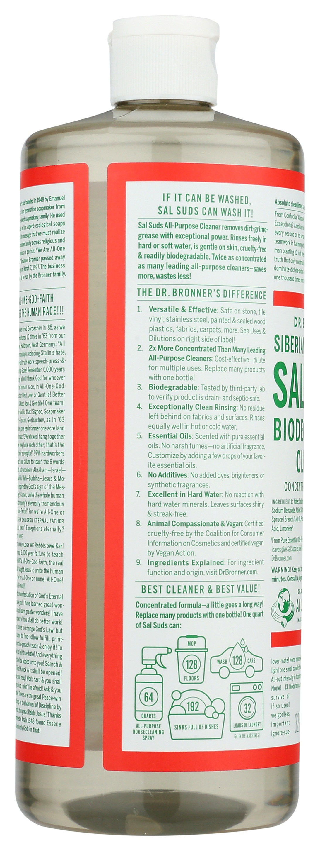Dr. Bronner's Sal Suds Biodegradable Cleaner