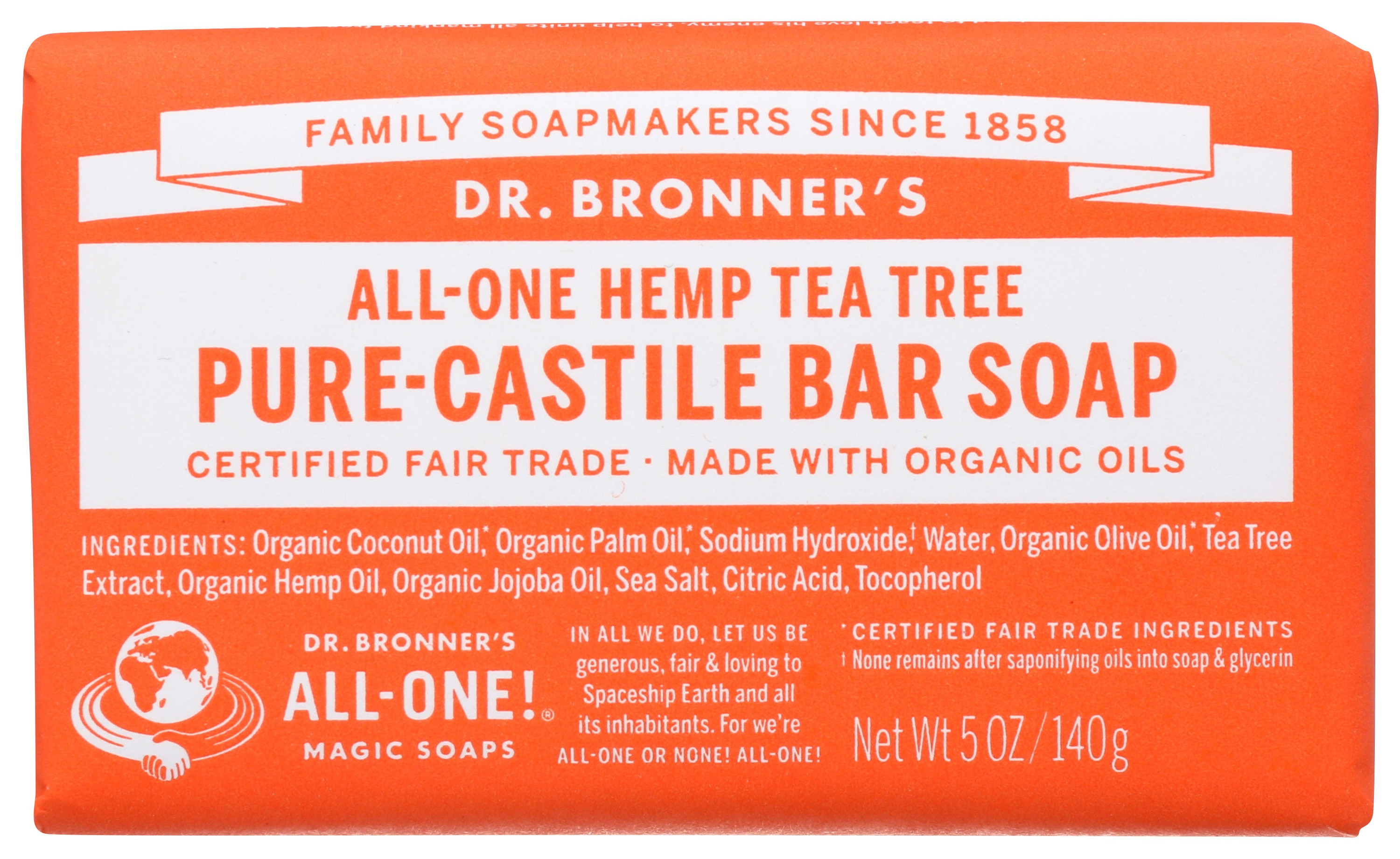 Dr. Bronner's Pure Castile Hemp Bar Soap