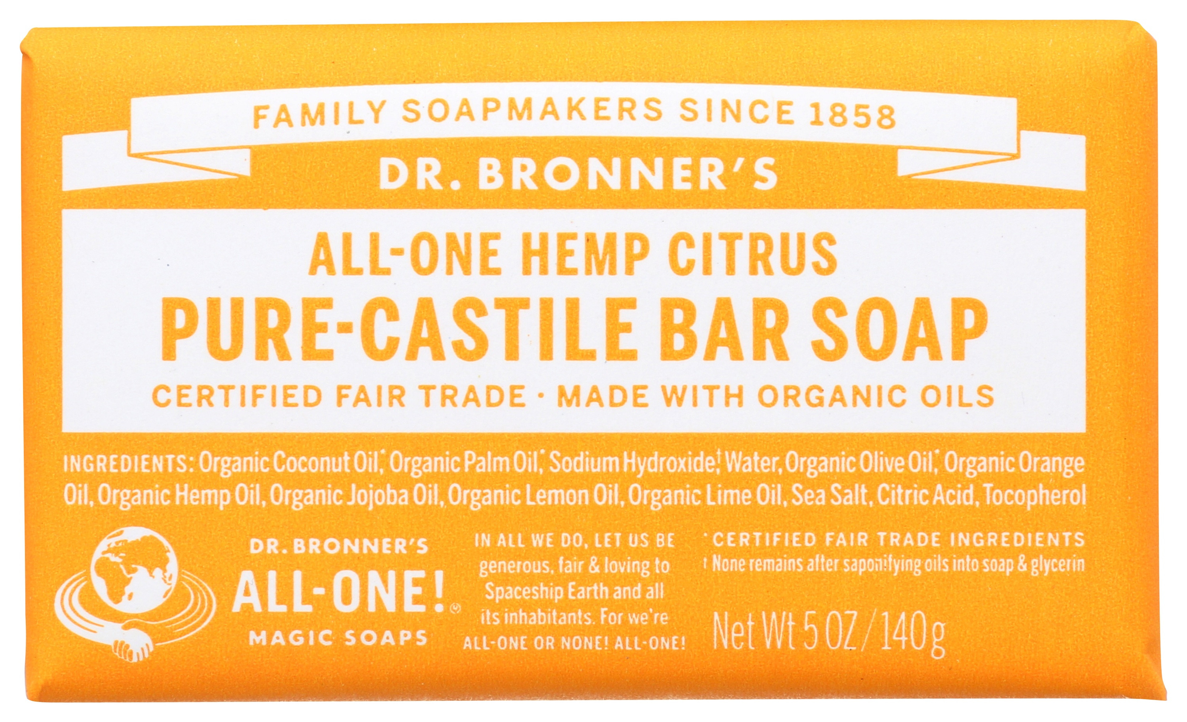 Dr. Bronner's Pure Castile Hemp Bar Soap