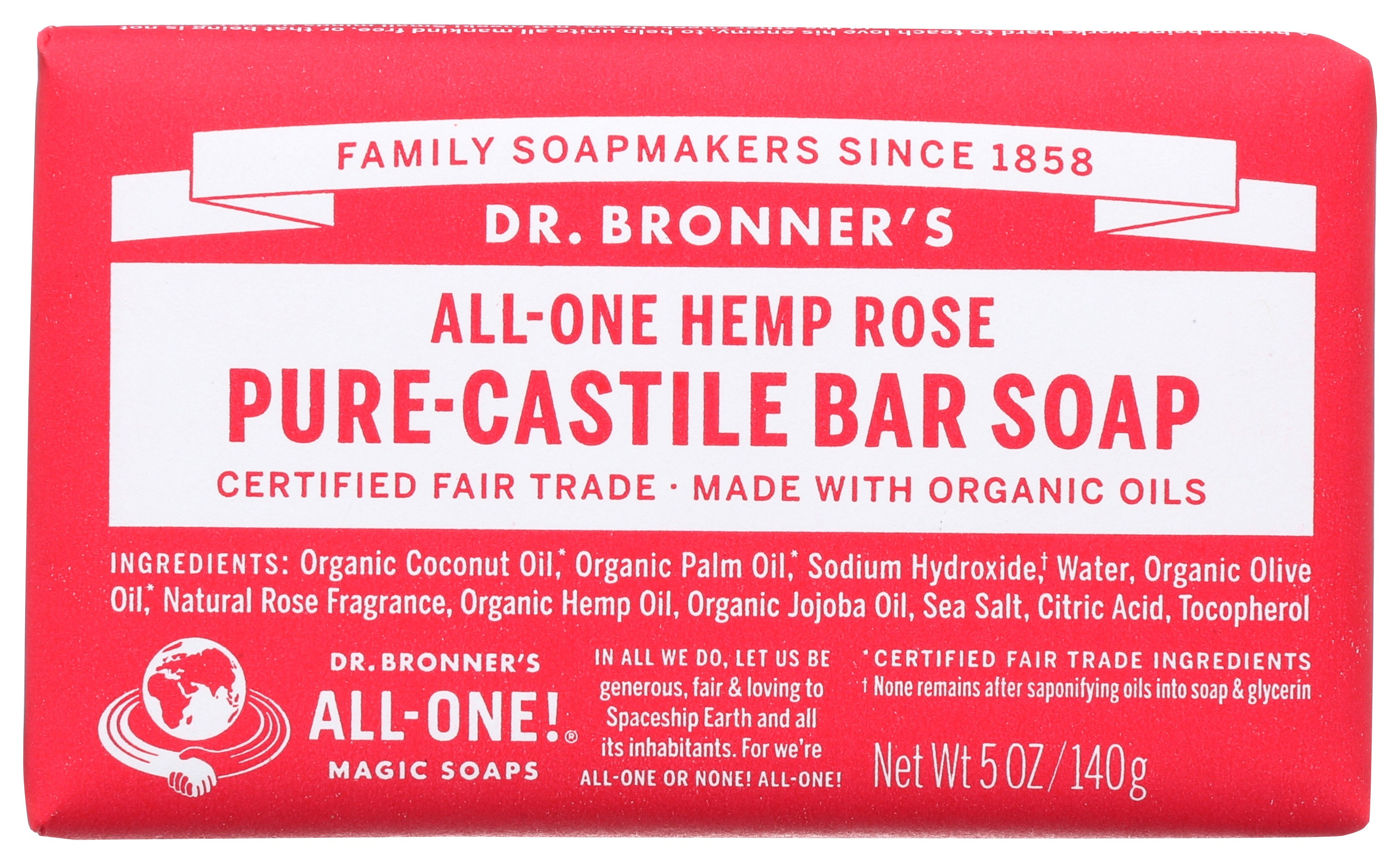 Dr. Bronner's Pure Castile Hemp Bar Soap