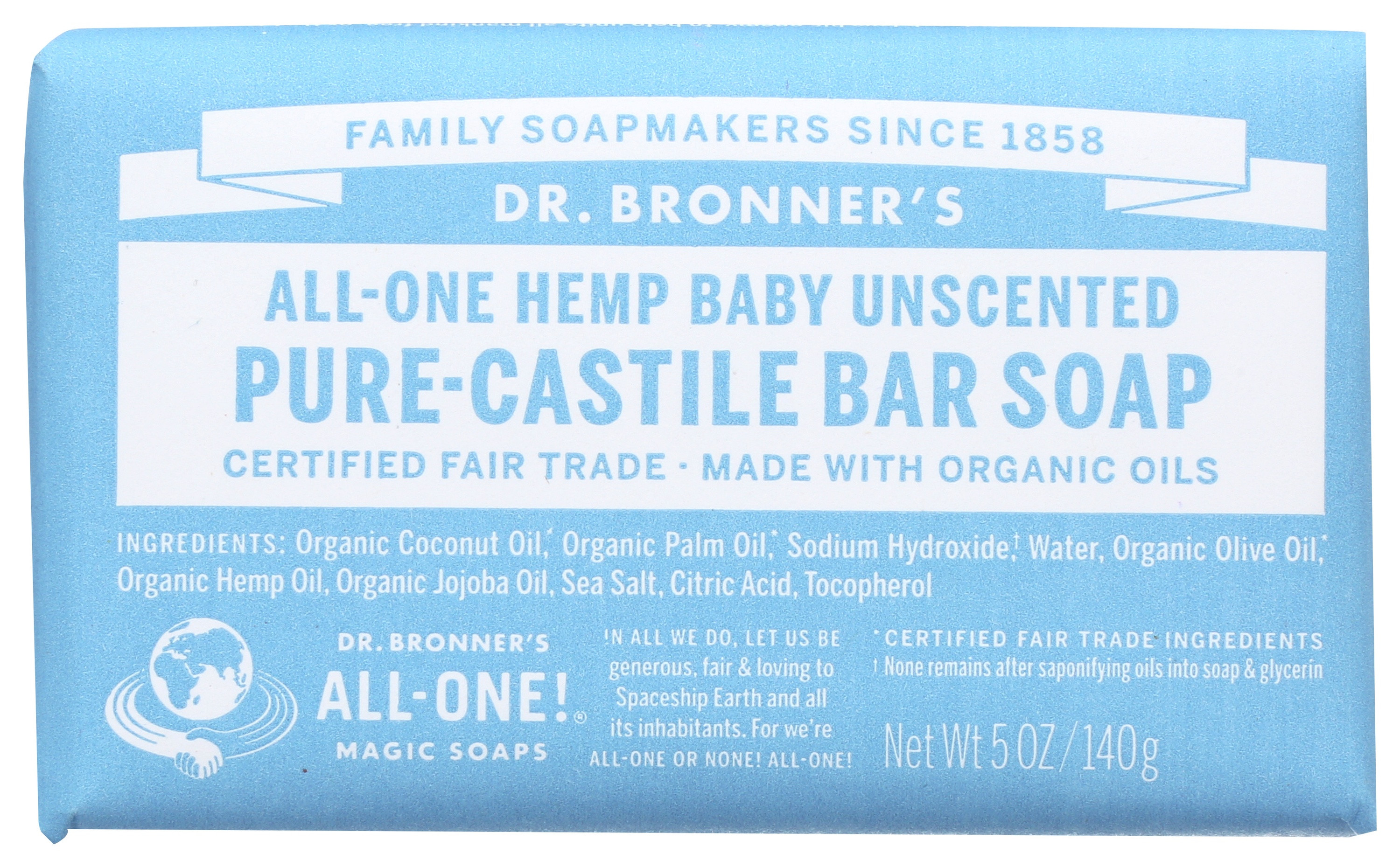 Dr. Bronner's Pure Castile Hemp Baby Bar Soap