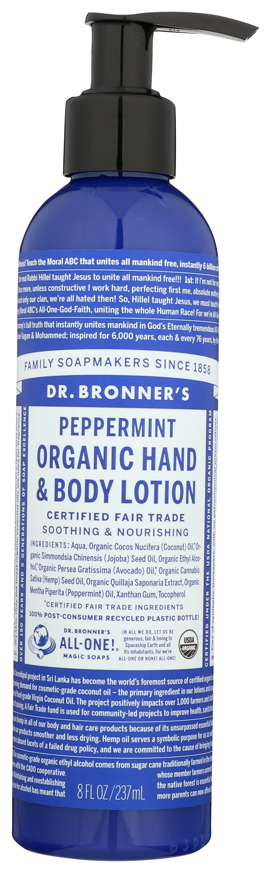 Dr. Bronner's Organic Hand & Body Lotion