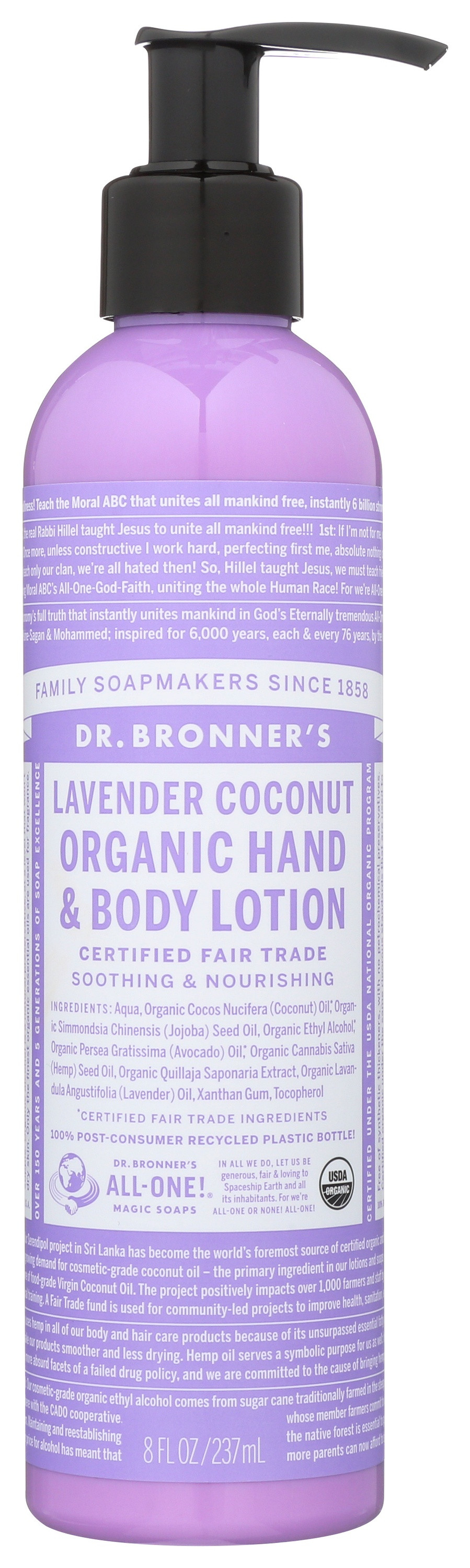 Dr. Bronner's Organic Hand & Body Lotion