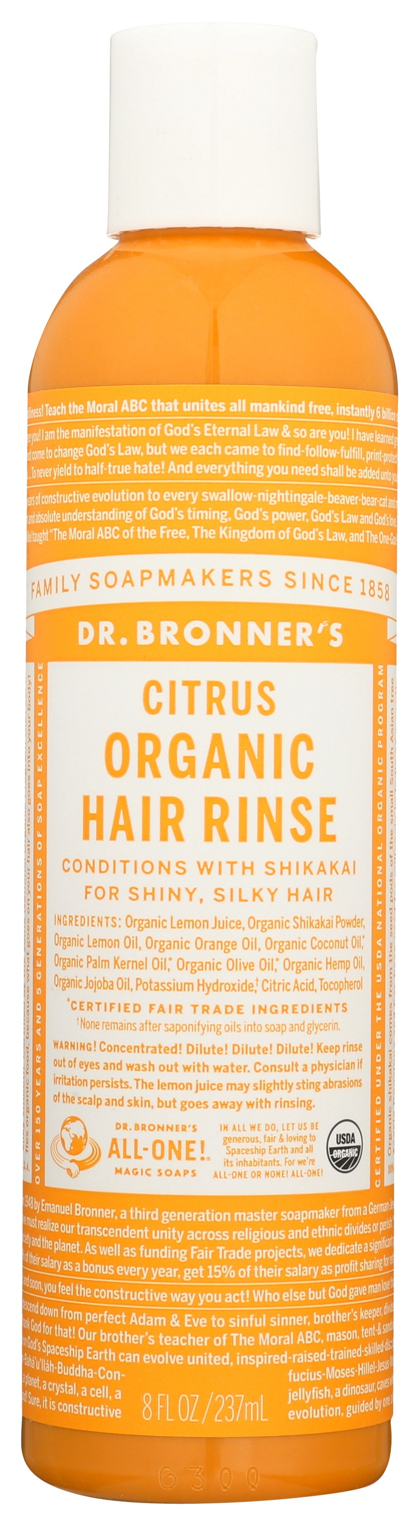 Dr. Bronner's, Organic Hair Rinse