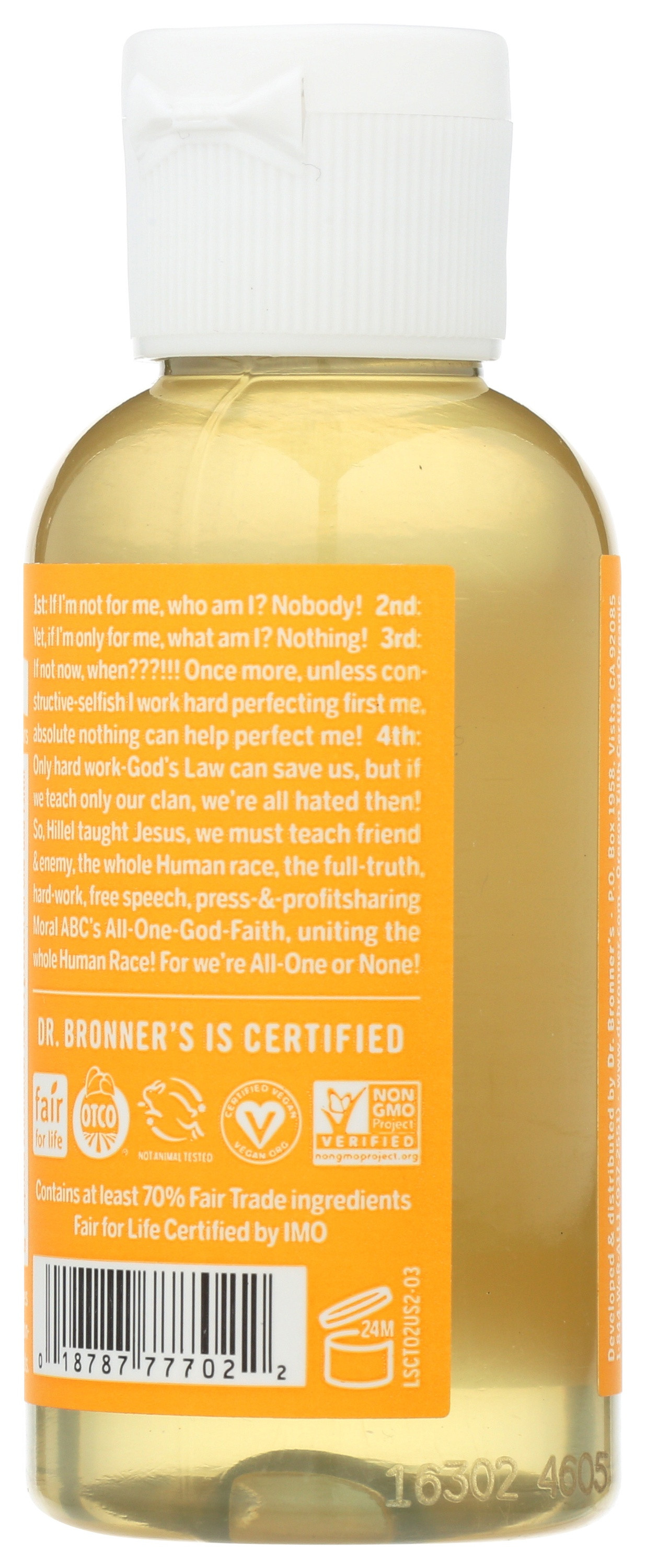 Dr. Bronner's Organic Hemp Pure Castile Soap, Citrus