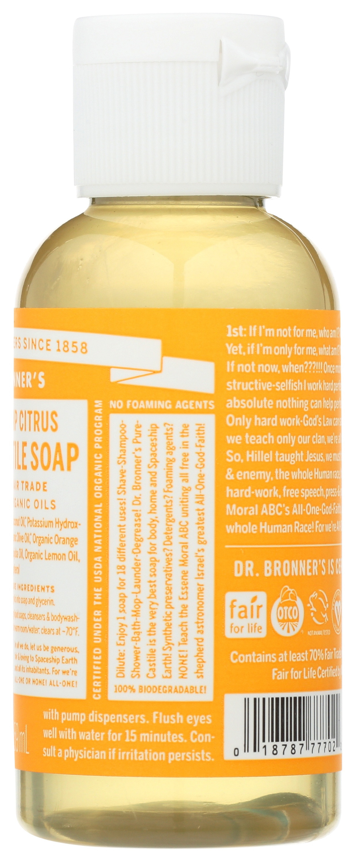Dr. Bronner's Organic Hemp Pure Castile Soap, Citrus
