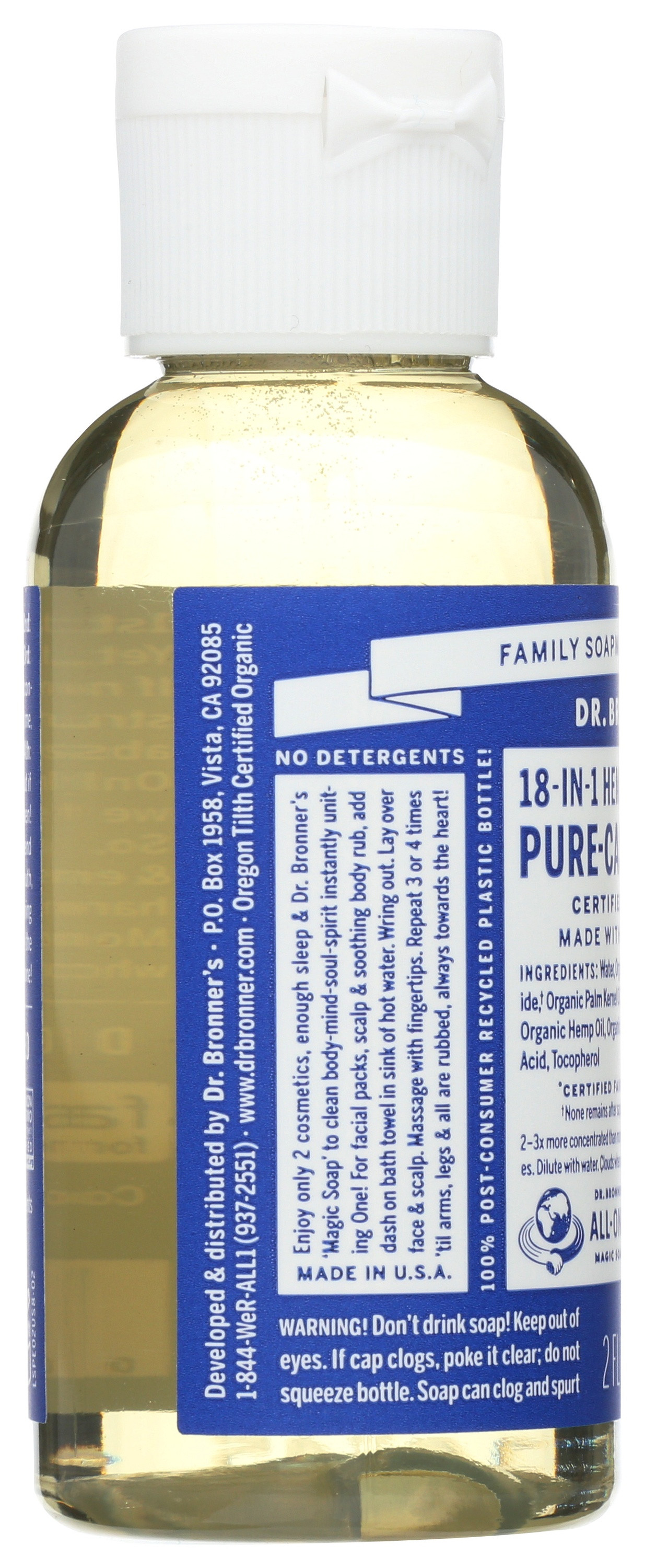 Dr. Bronner's Organic Hemp Pure Castile Soap, Peppermint