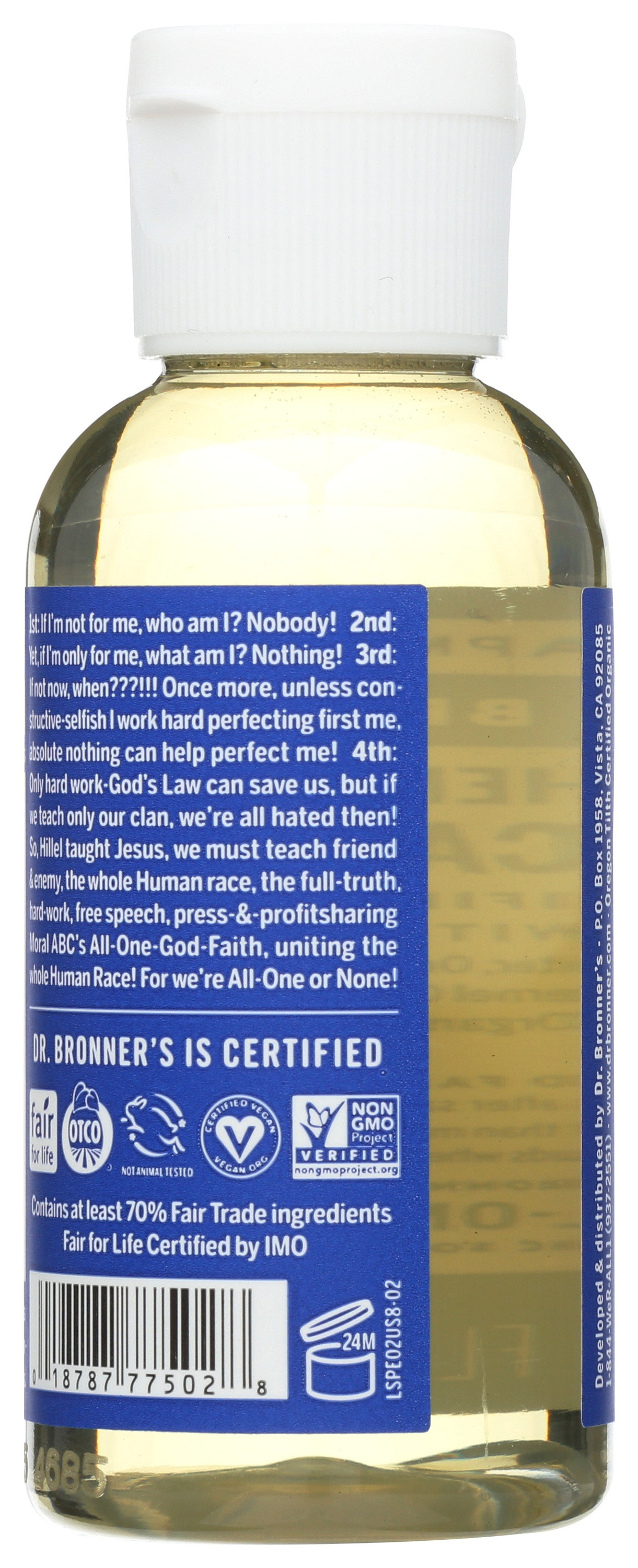 Dr. Bronner's Organic Hemp Pure Castile Soap, Peppermint
