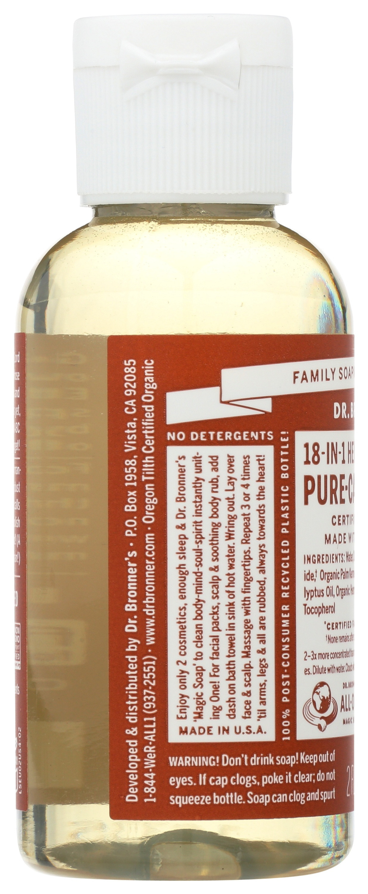 Dr. Bronner's Organic Hemp Pure Castile Soap, Eucalyptus