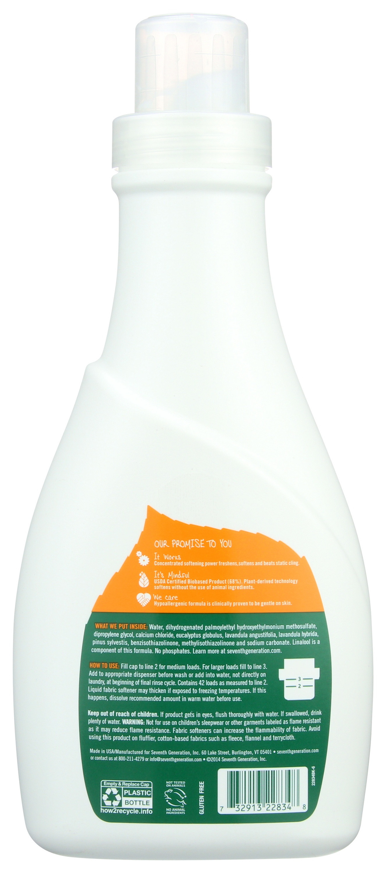 Seventh Generation Liquid Fabric Softener