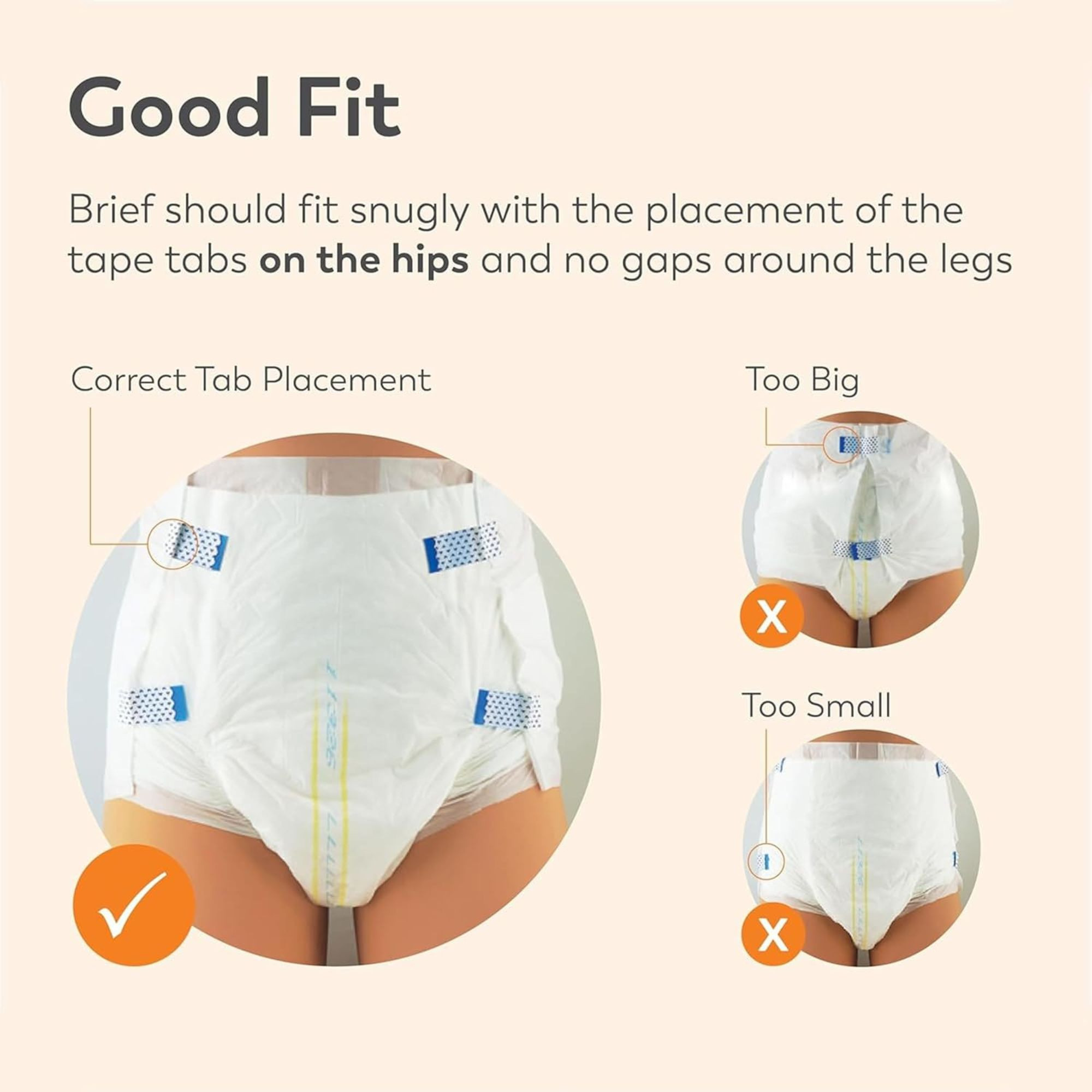 Tranquility SmartCore Adult Disposable Briefs with Tabs, Maximum Absorbency
