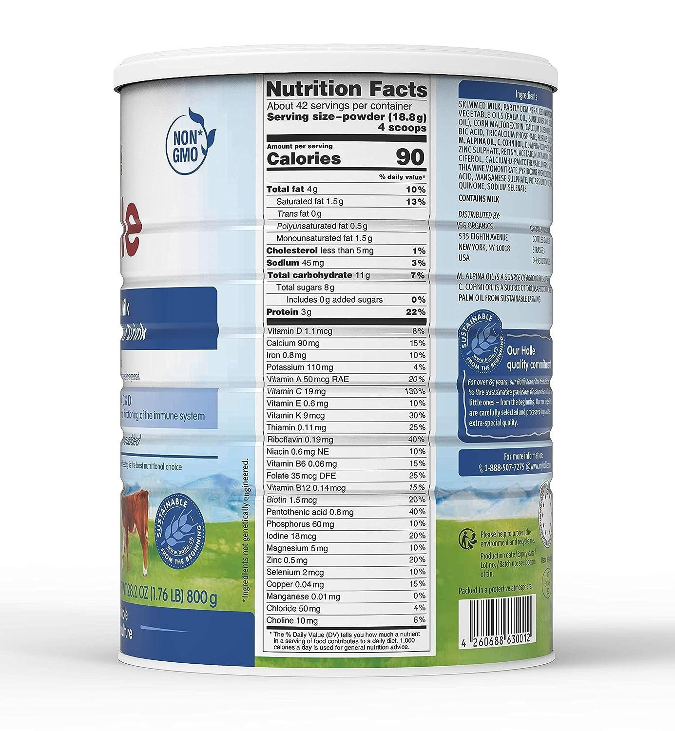 Holle Cow Milk Toddler Drink