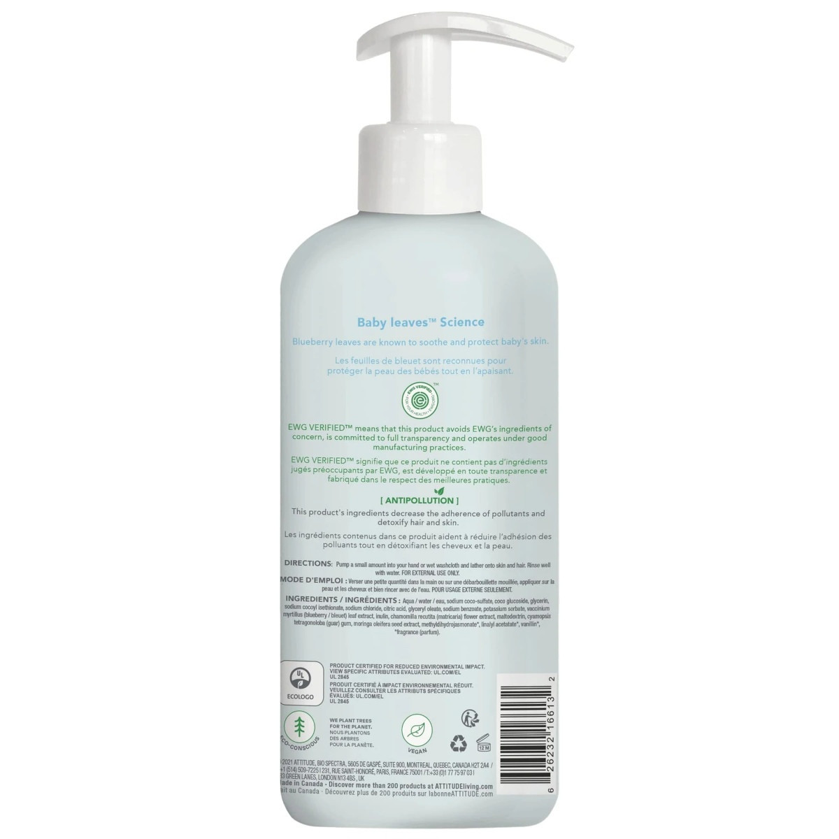 Attitude Baby Leaves Body Lotion