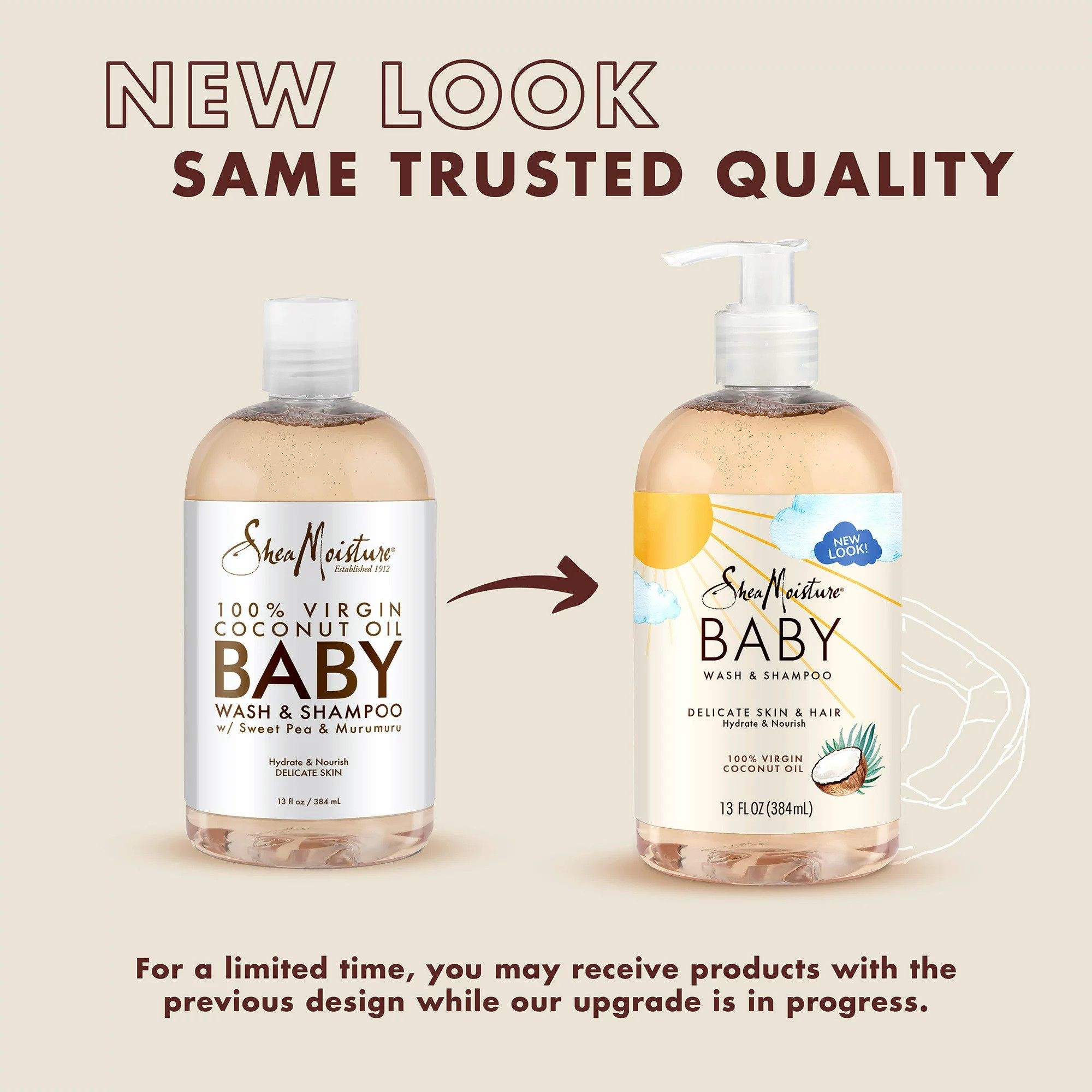 Shea Moisture Coconut Oil Baby Wash & Shampoo