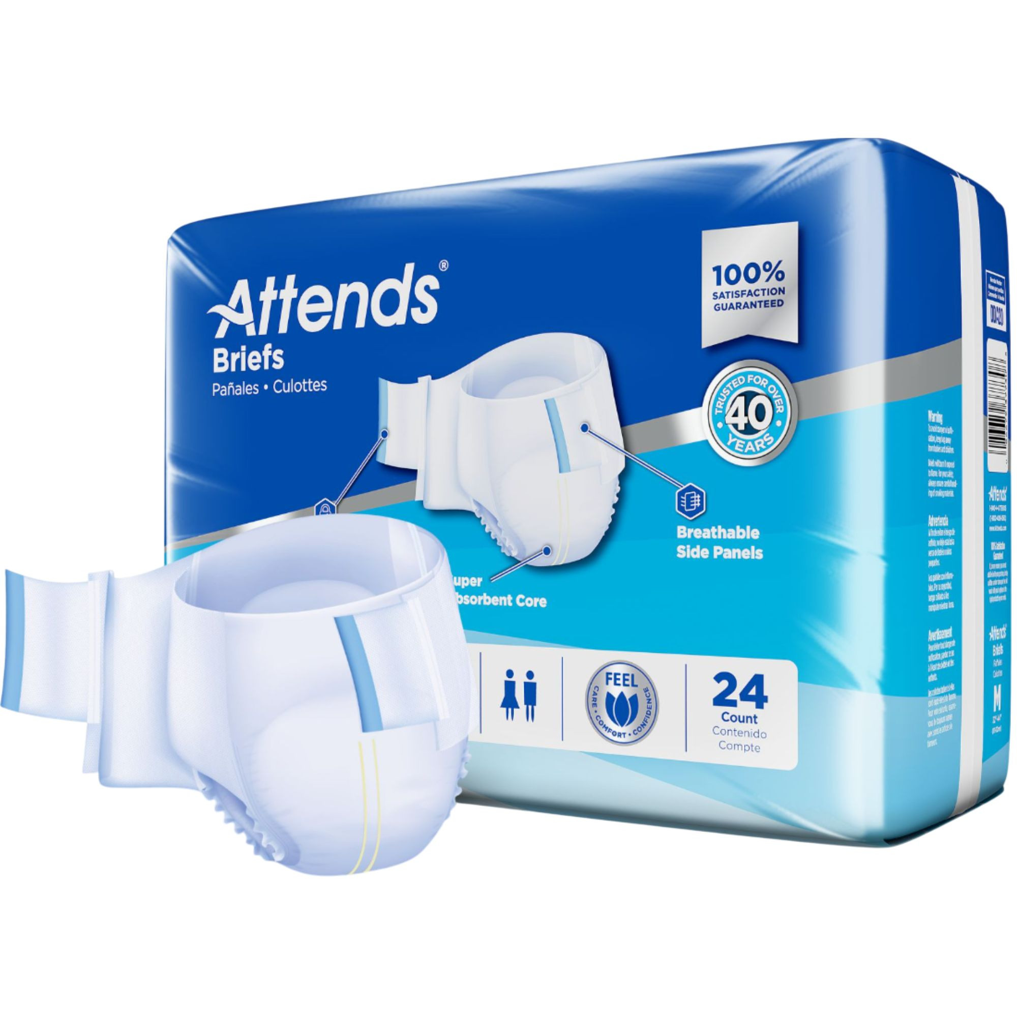 Attends Adult Diapers with Tabs, Heavy