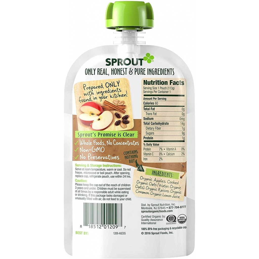 Sprout Organic Baby Food Pouches