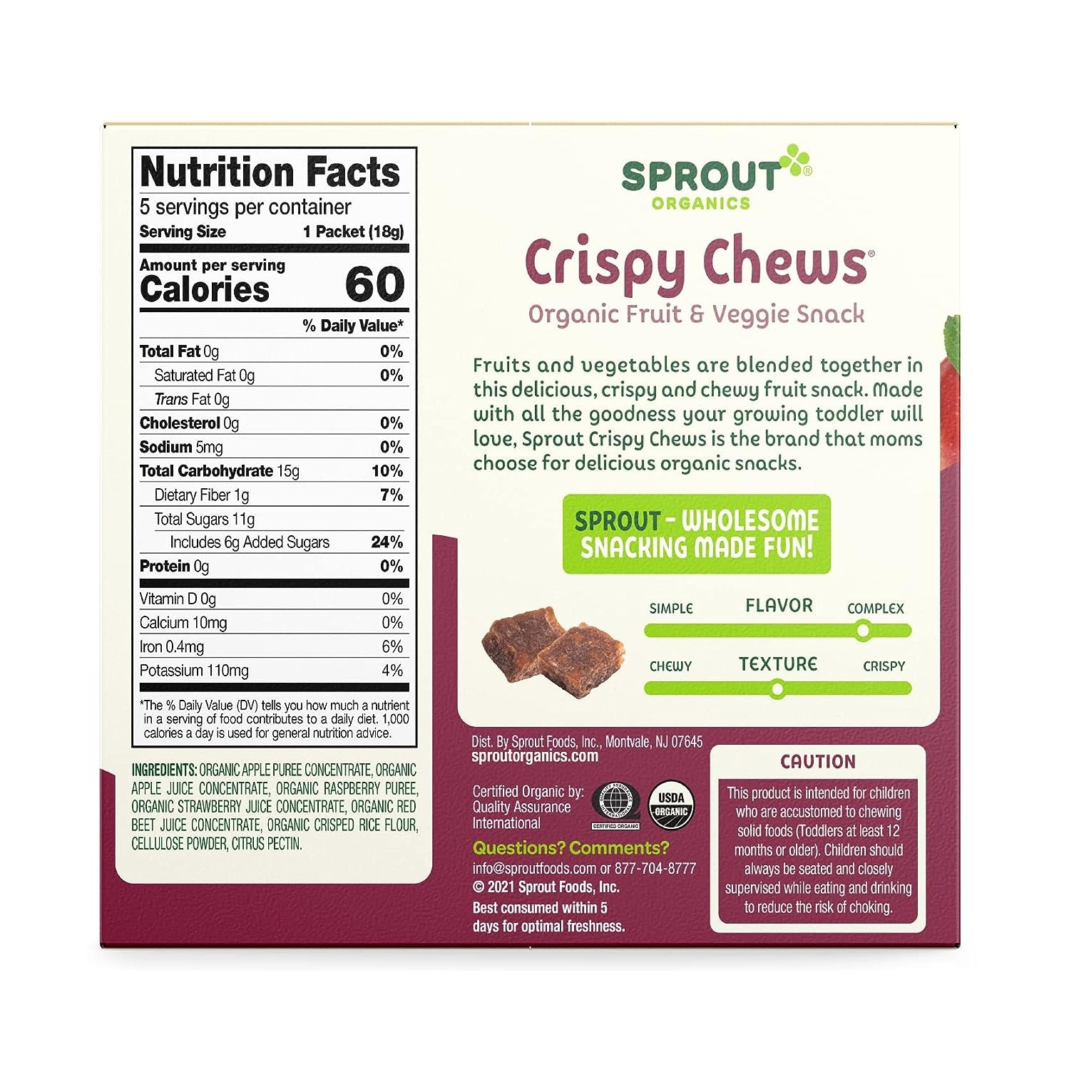 Sprout Organic Crispy Chews