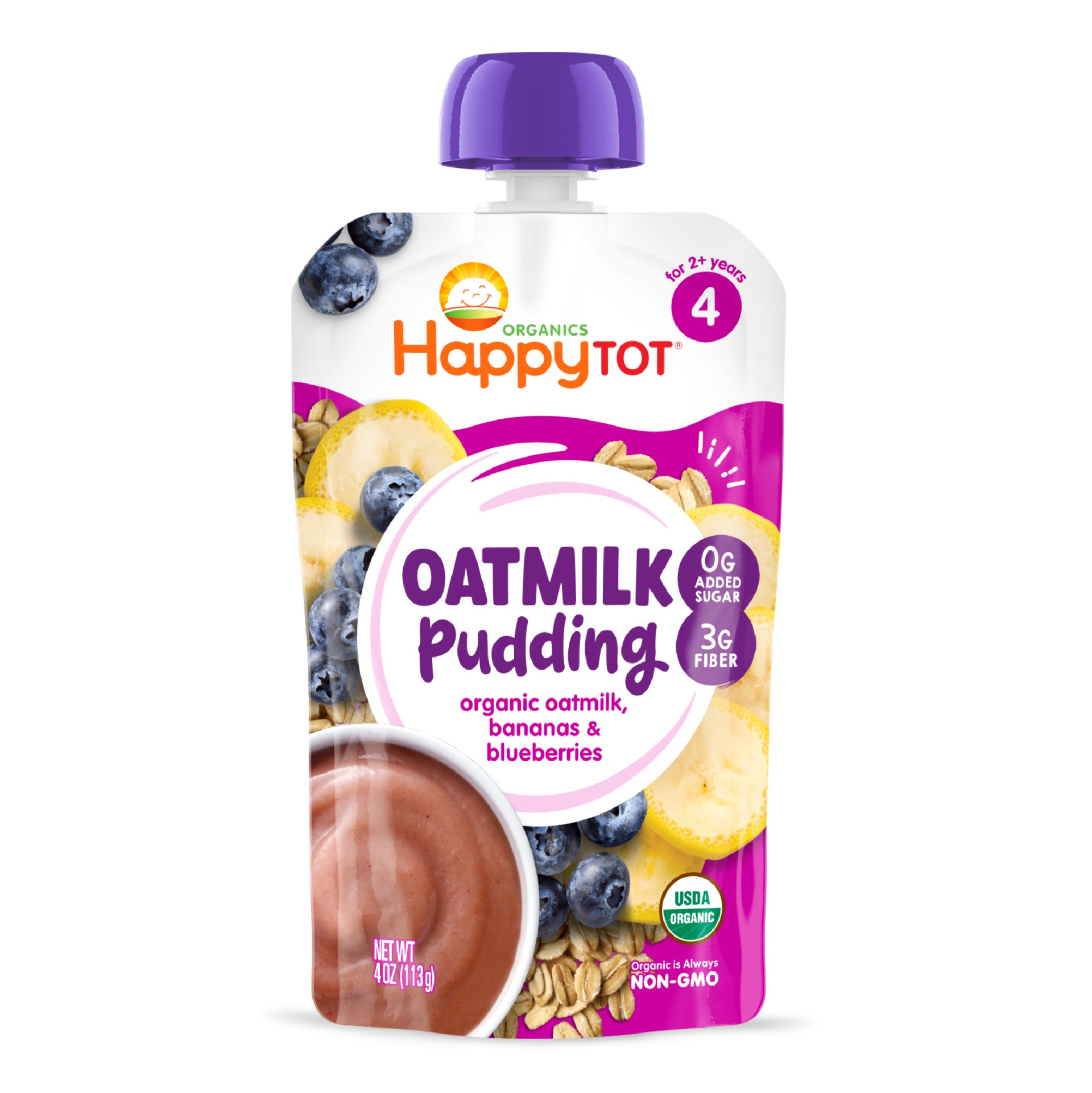 Happy Tot Oatmilk Pudding Puree Pouches
