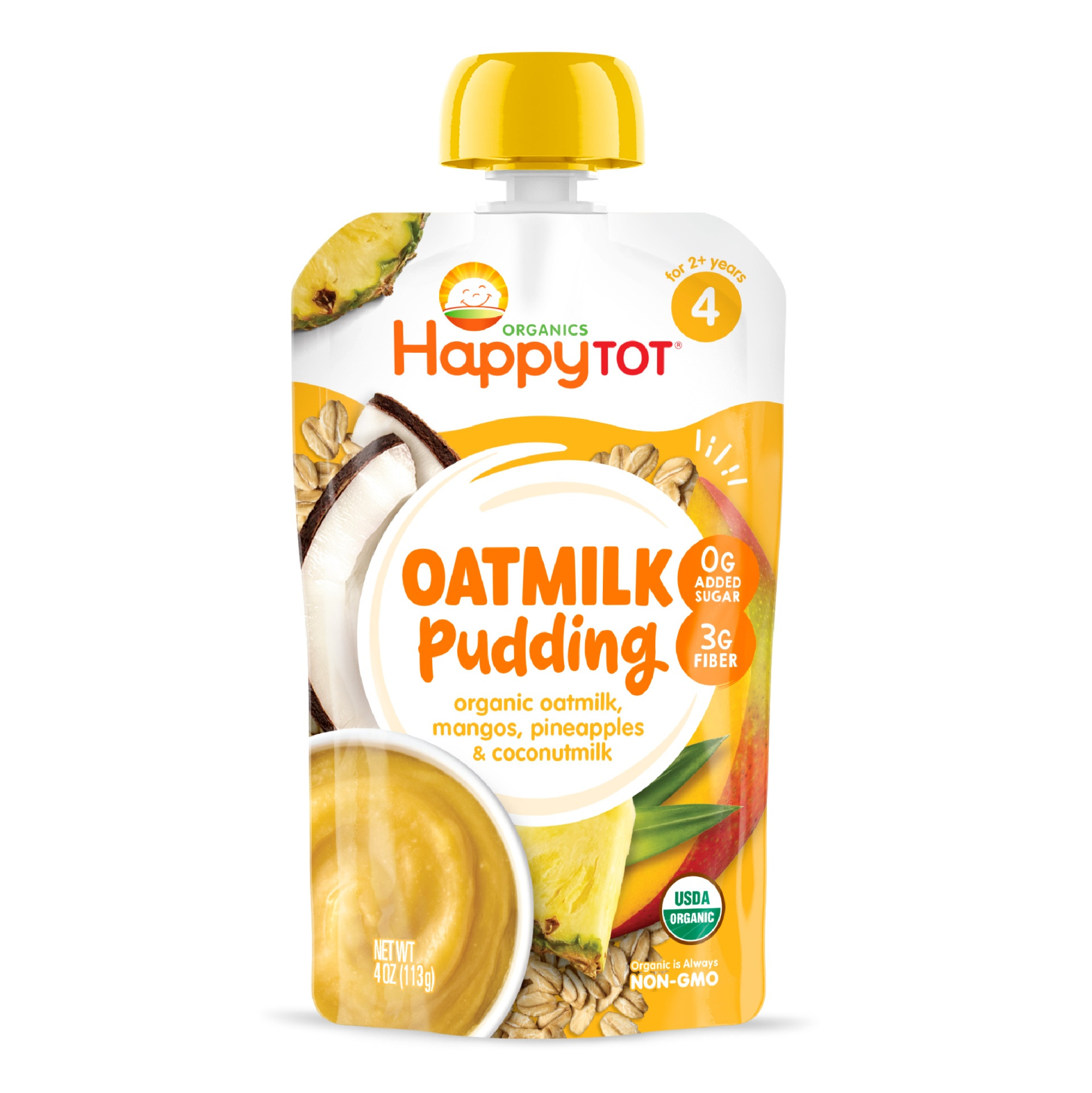 Happy Tot Oatmilk Pudding Puree Pouches