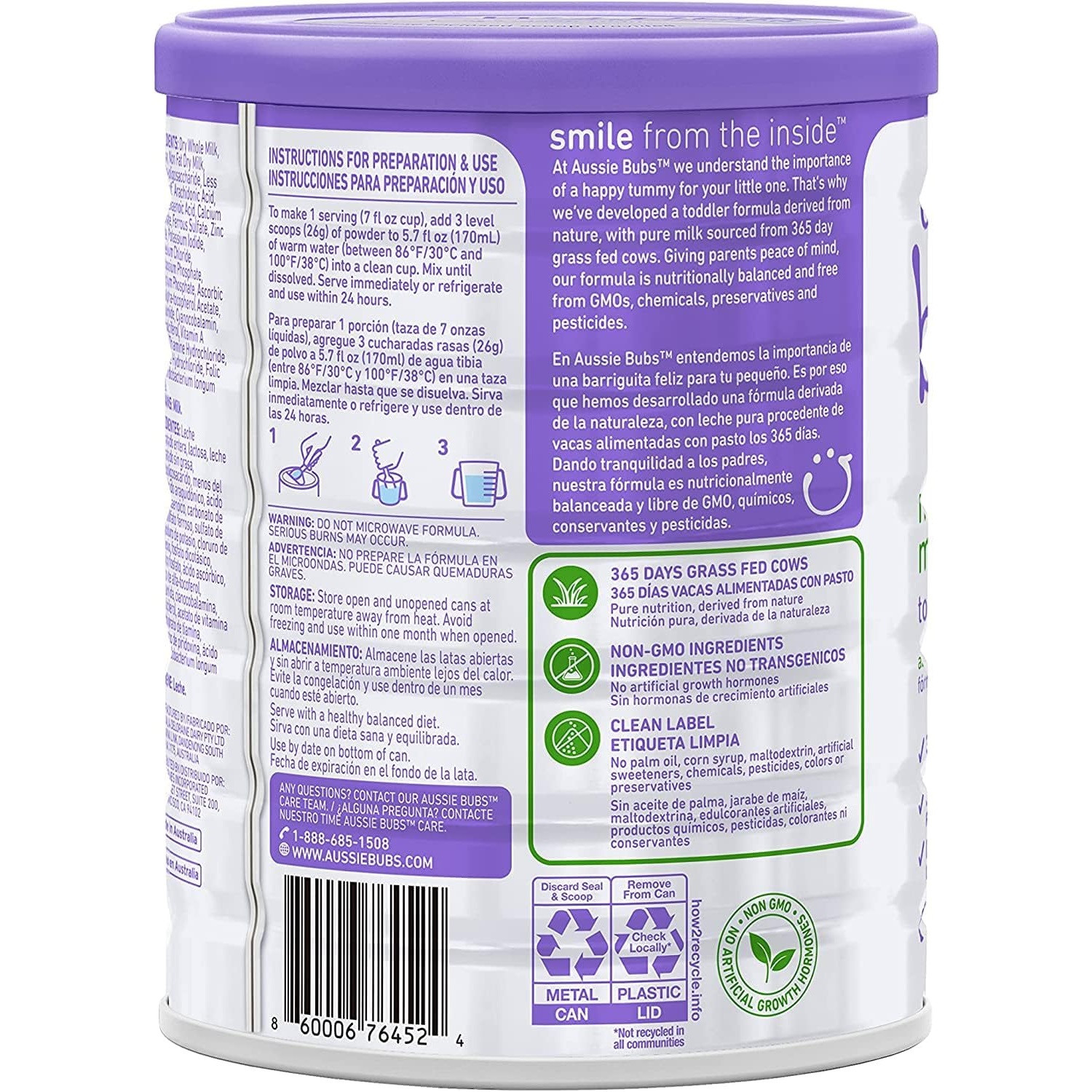 Aussie Bubs Grass Fed Milk-Based Toddler Formula