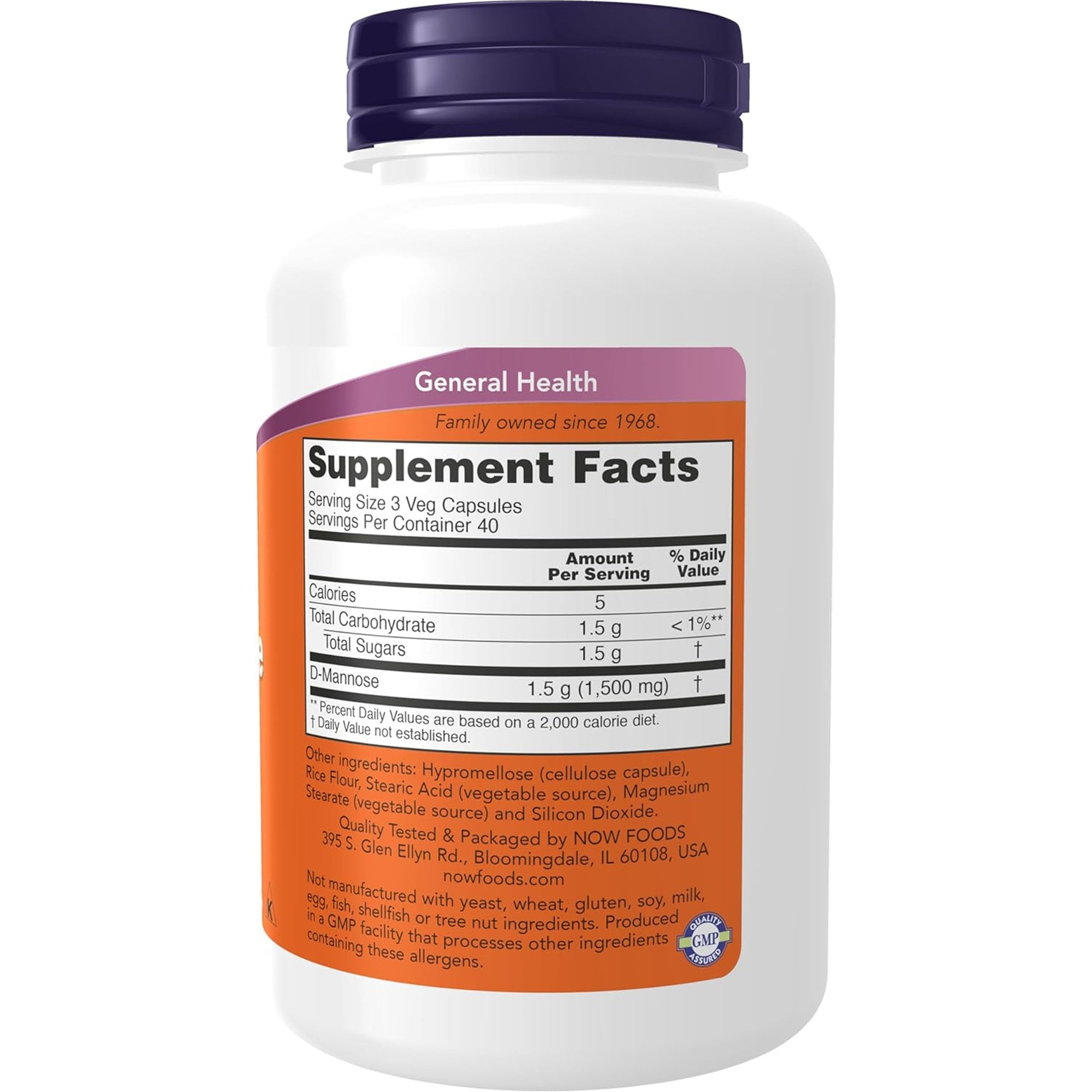 NOW Foods D-Mannose Supplement