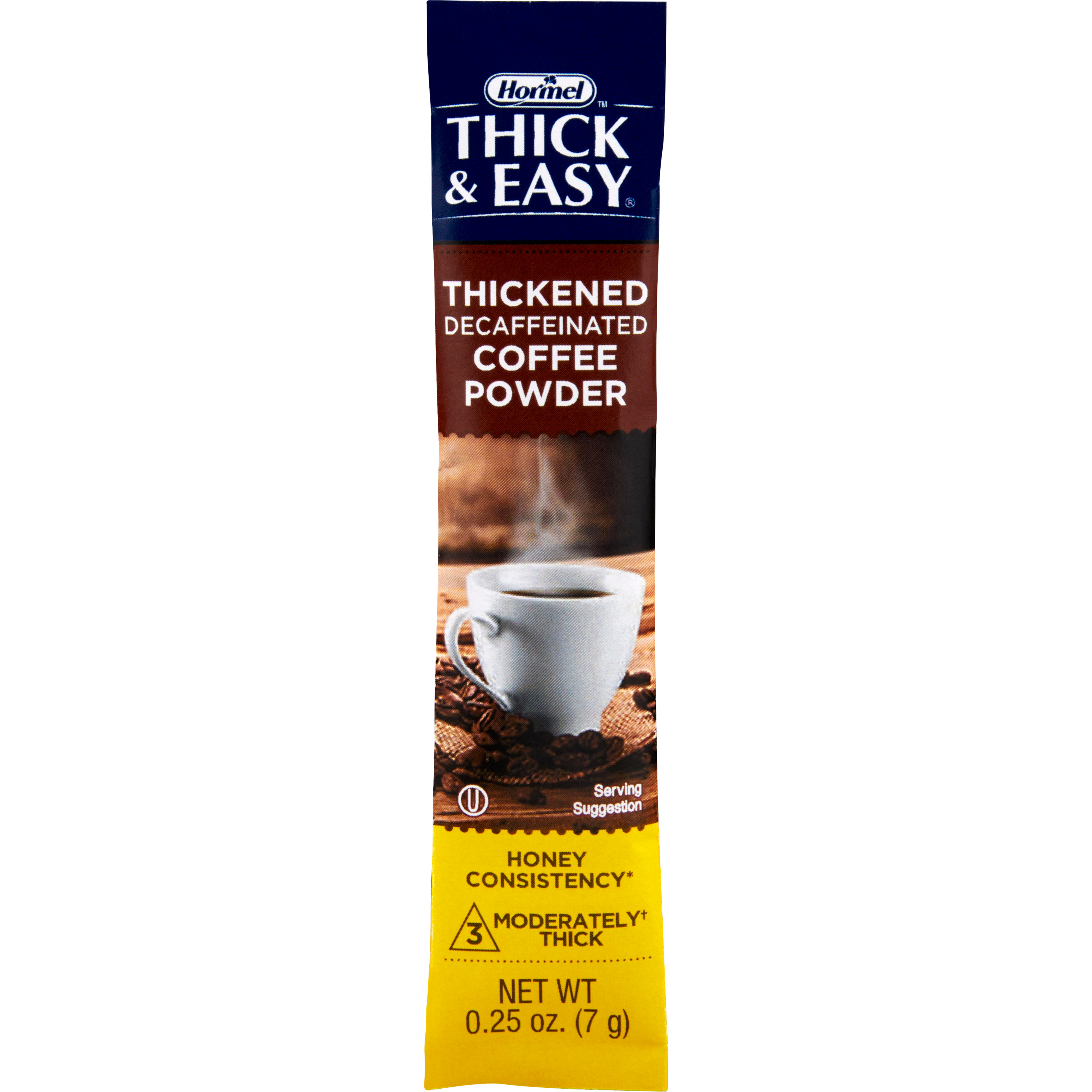 Thick & Easy Honey Consistency Coffee Thickened Decaffeinated Beverage, 7 Gram