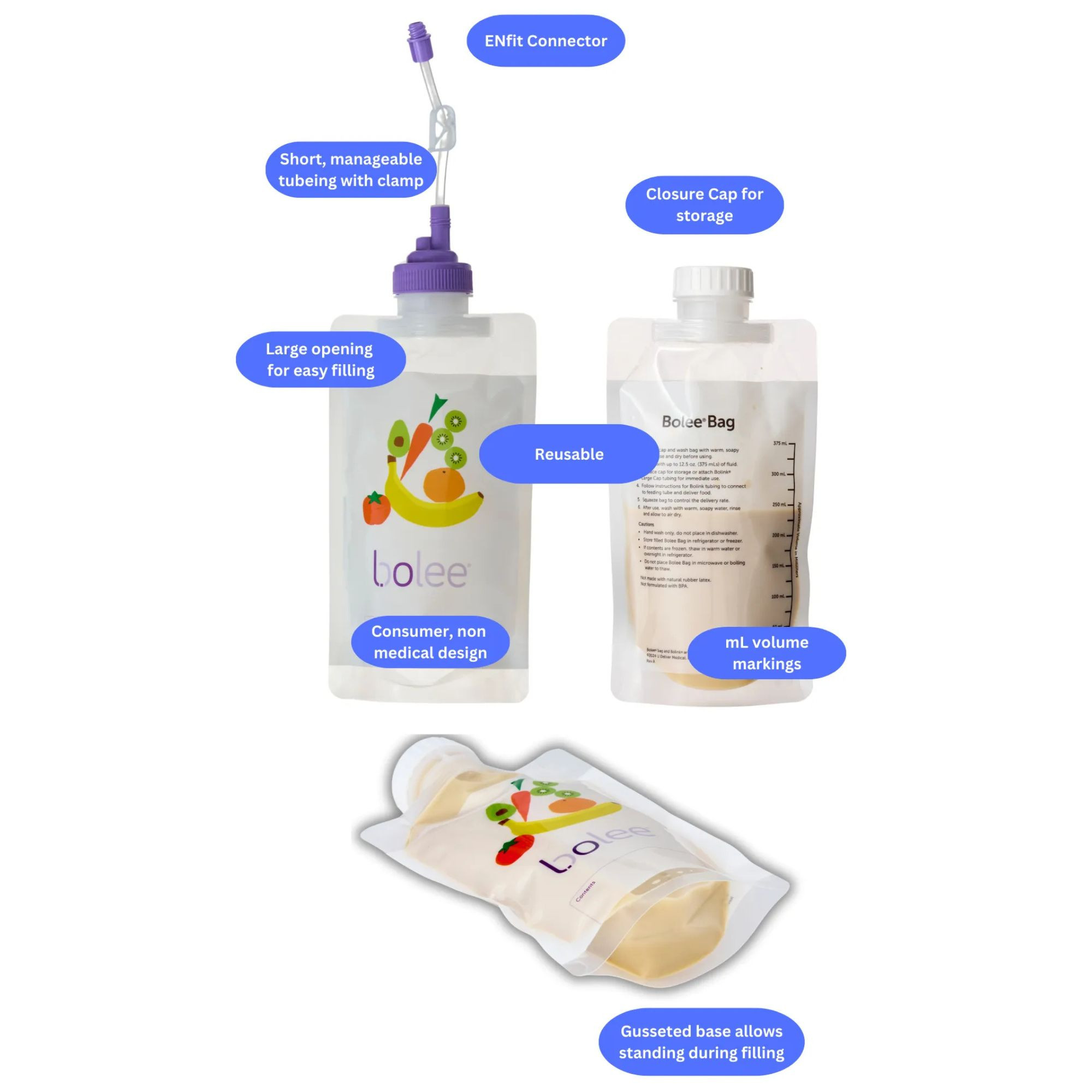 U Deliver Medical Bolink Large Cap with ENFit Connector