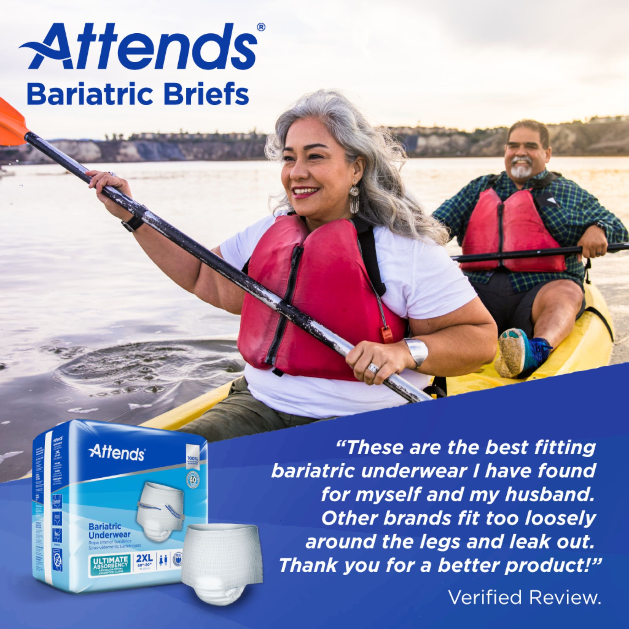 Attends Bariatric Pull-Up Underwear, Moderate