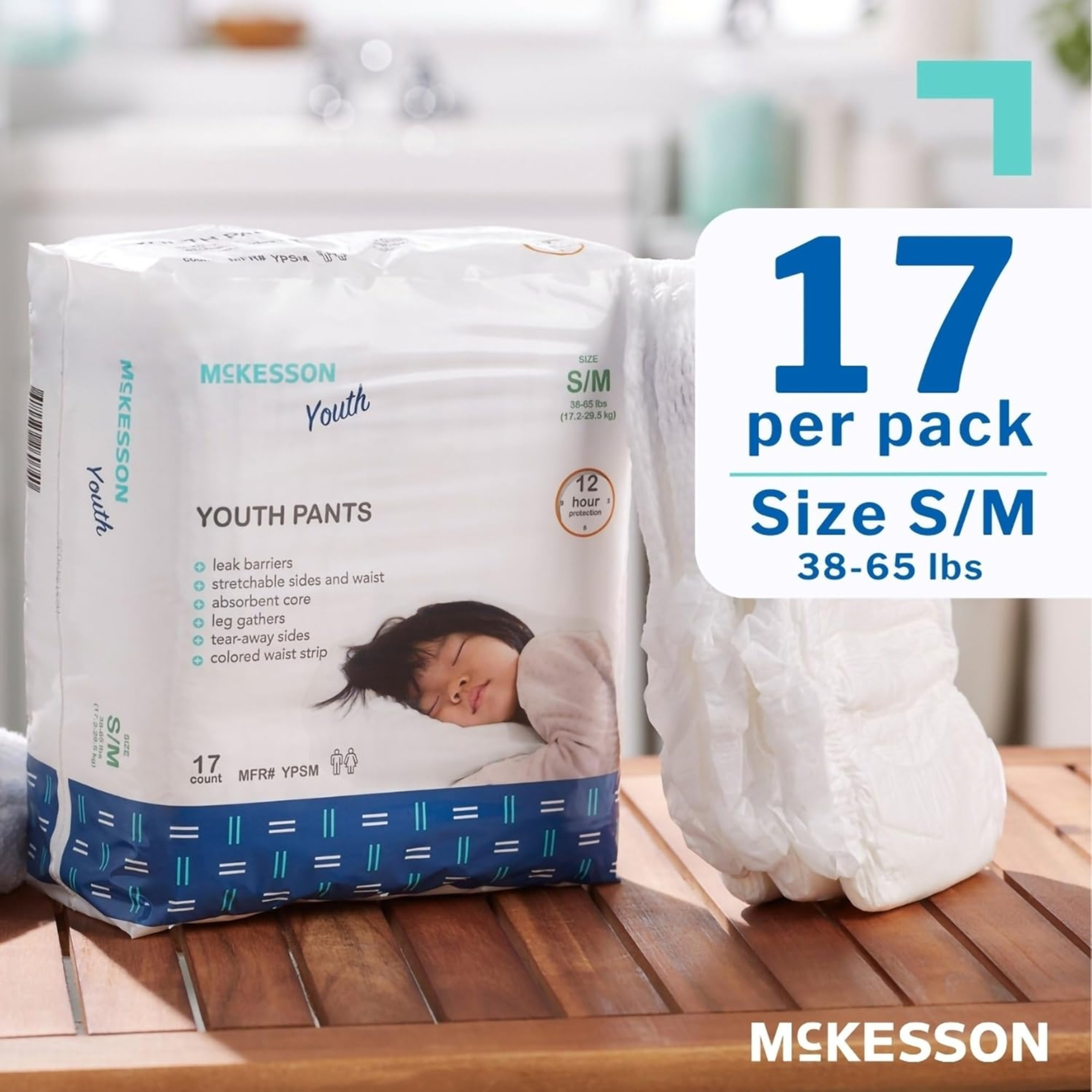McKesson Unisex Youth Absorbent Underwear