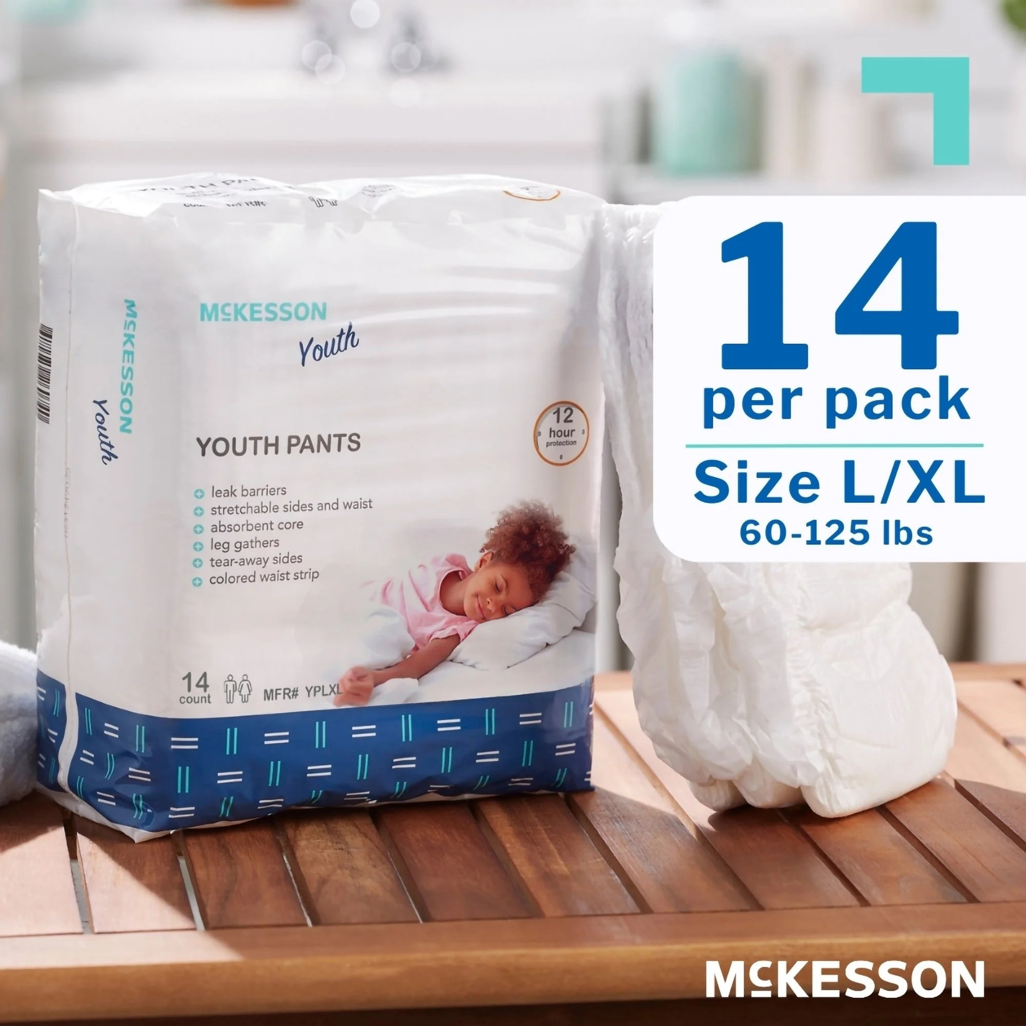 McKesson Unisex Youth Absorbent Underwear