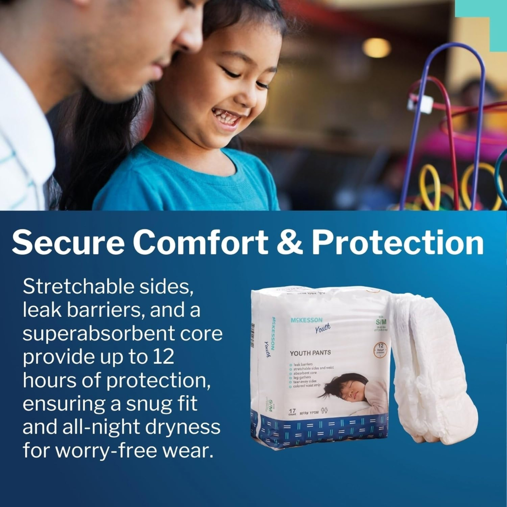 McKesson Unisex Youth Absorbent Underwear