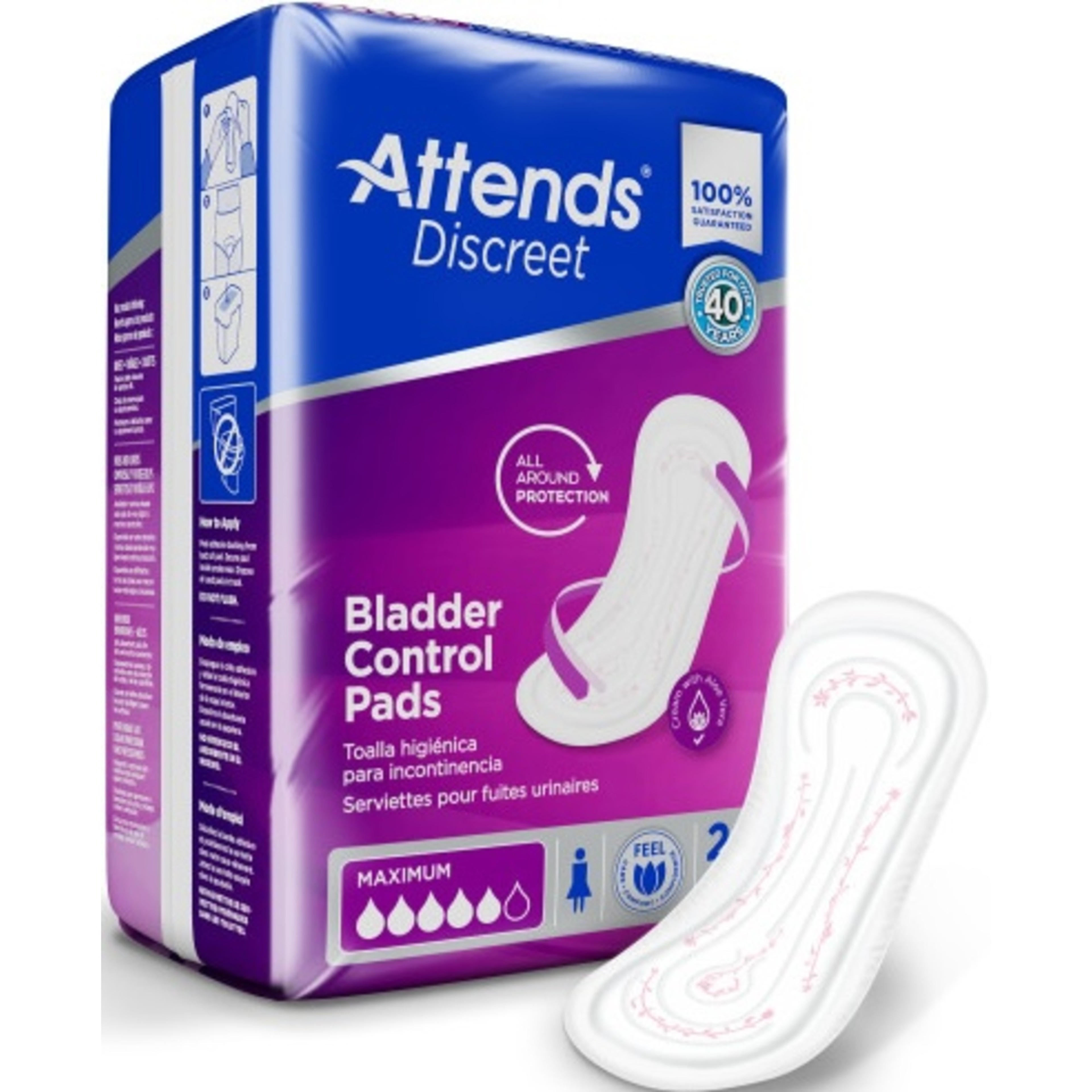 Attends Discreet Pads, Maximum