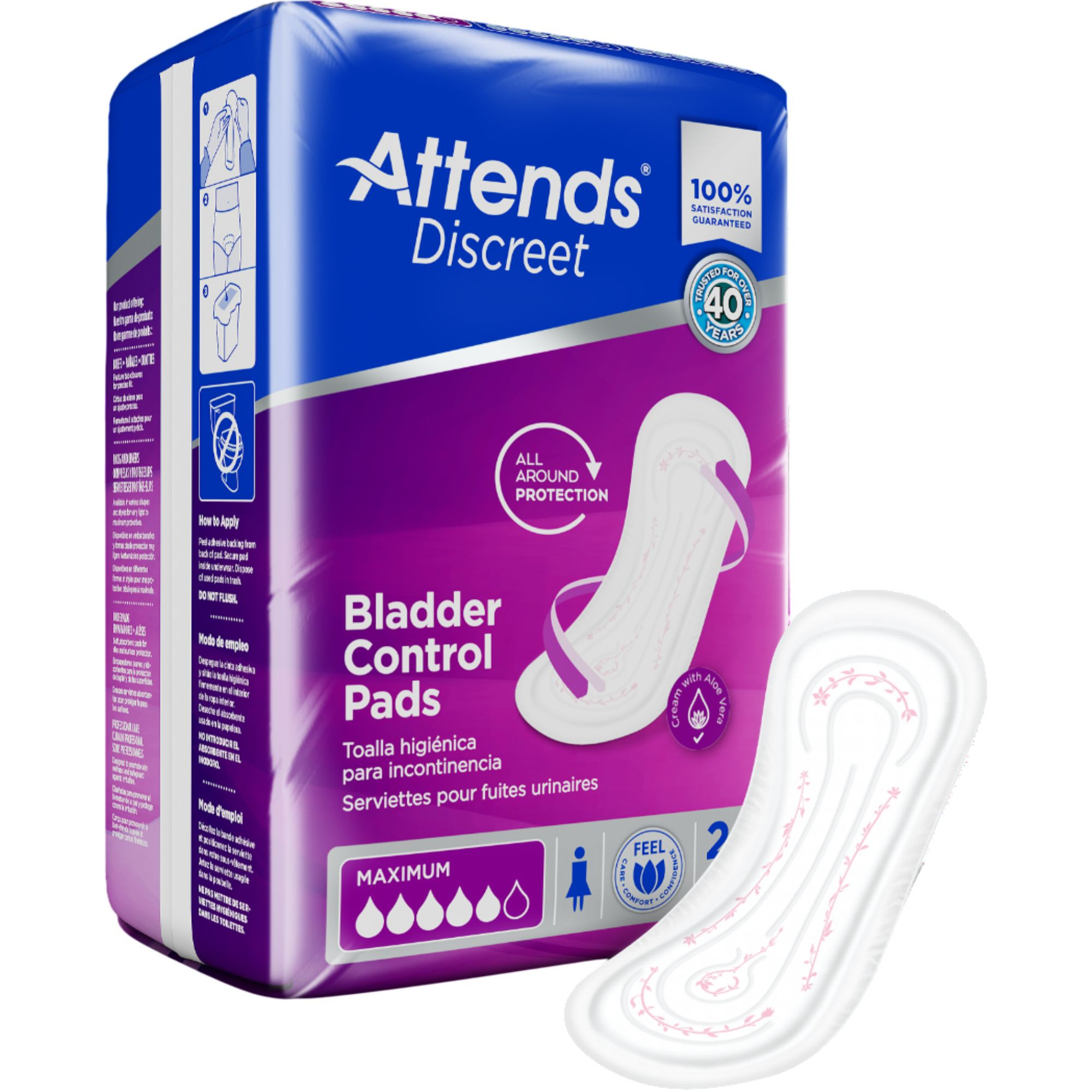 Attends Discreet Pads, Maximum